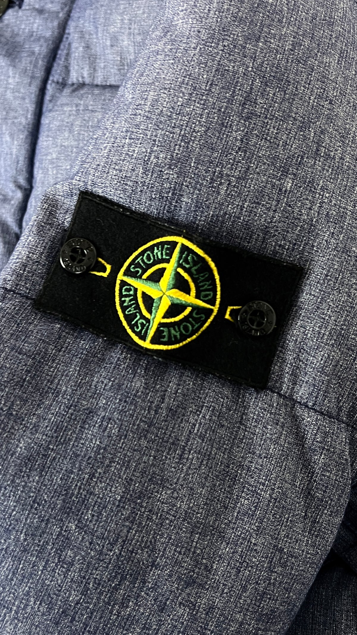 Doudoune Longue à Capuche Stone Island Mix Fibre Watro Tela Down Bleu Taille L – photo complémentaire 2 – NB08 Shop
