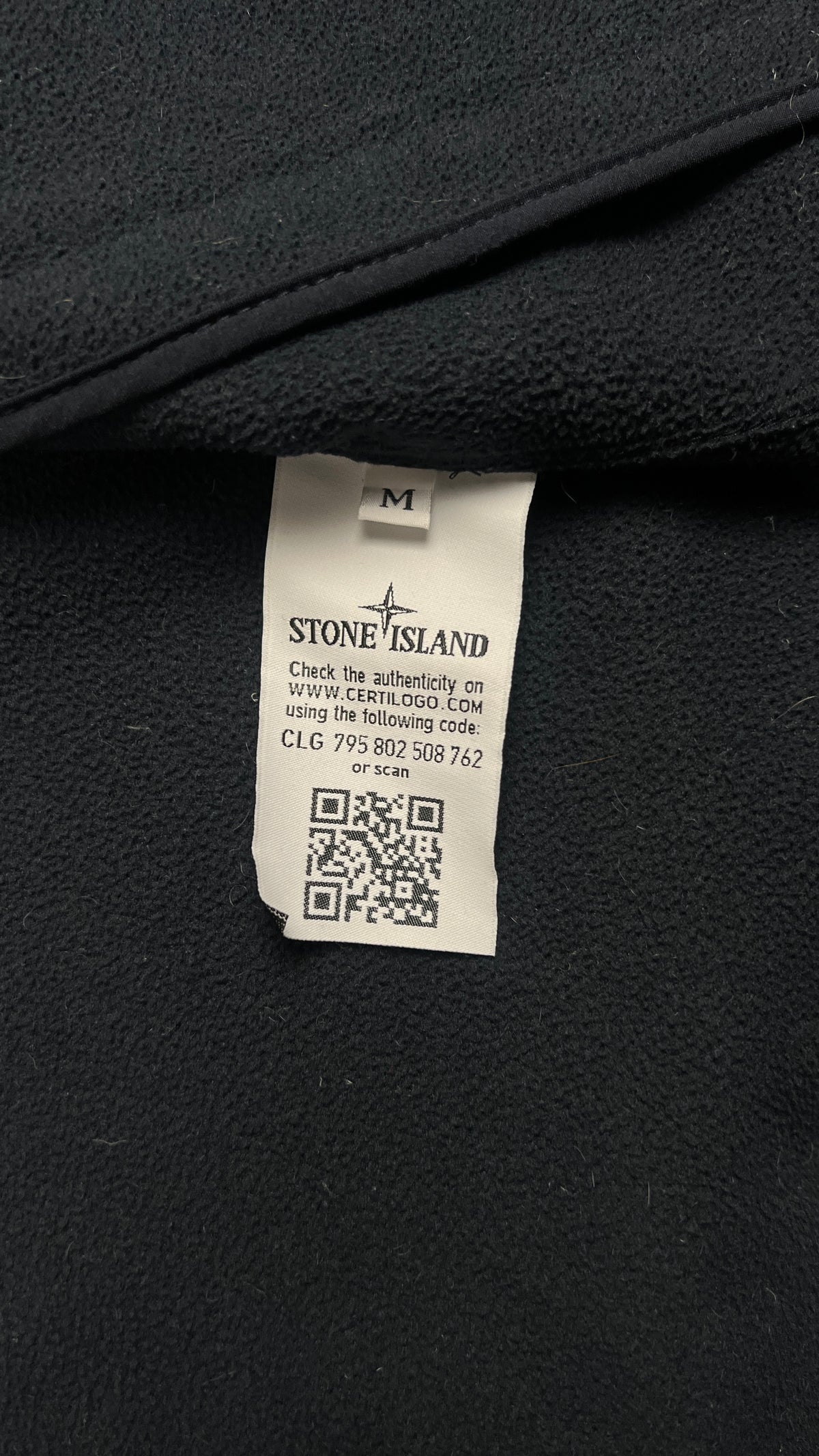 Veste Stone Island Soft Shell-R, Marine, Taille M — photographie complémentaire 6
