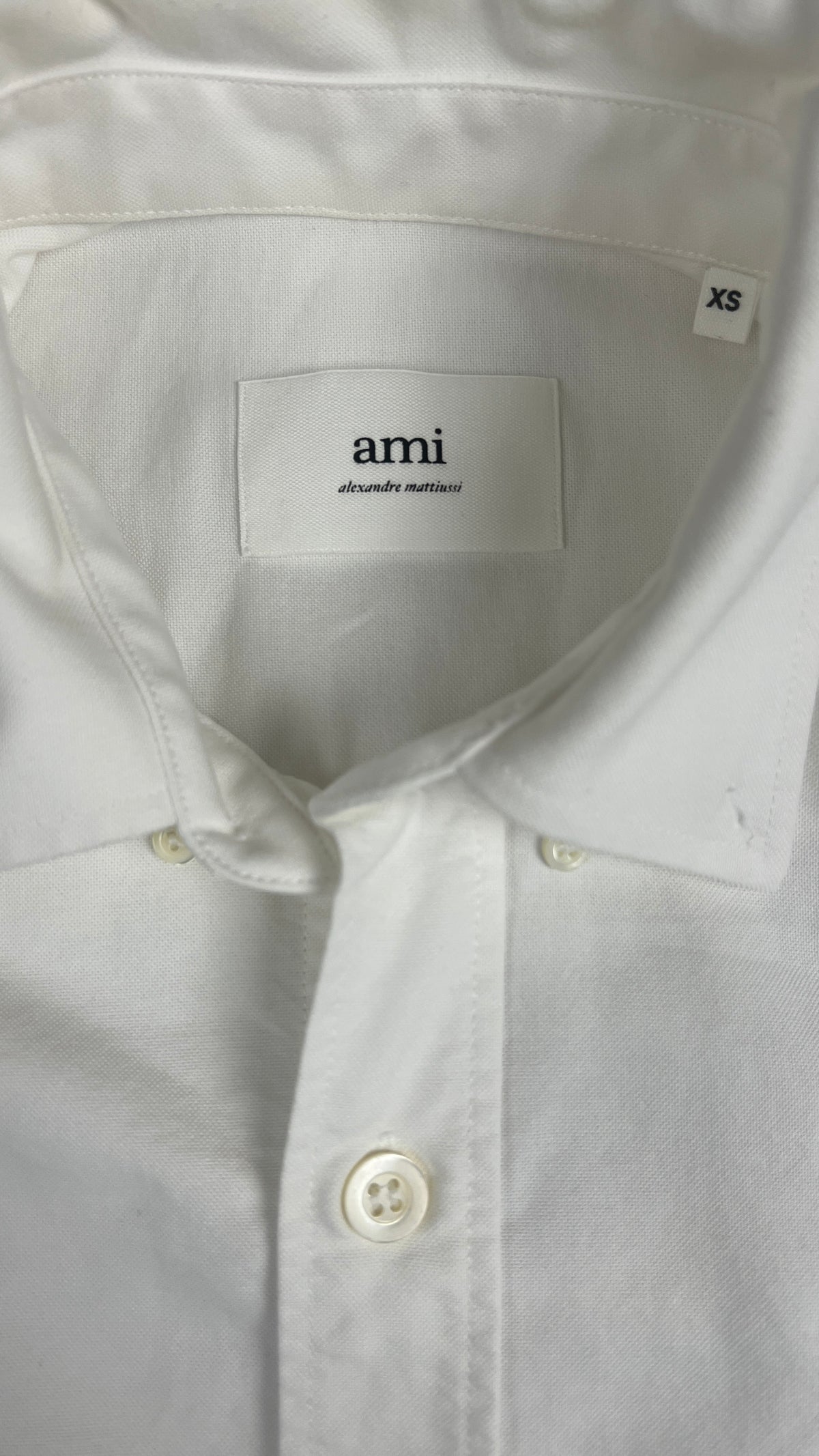 Hemd AMI Paris Ami de Cœur, Weiß, Größe XS — zusätzliches Foto 4