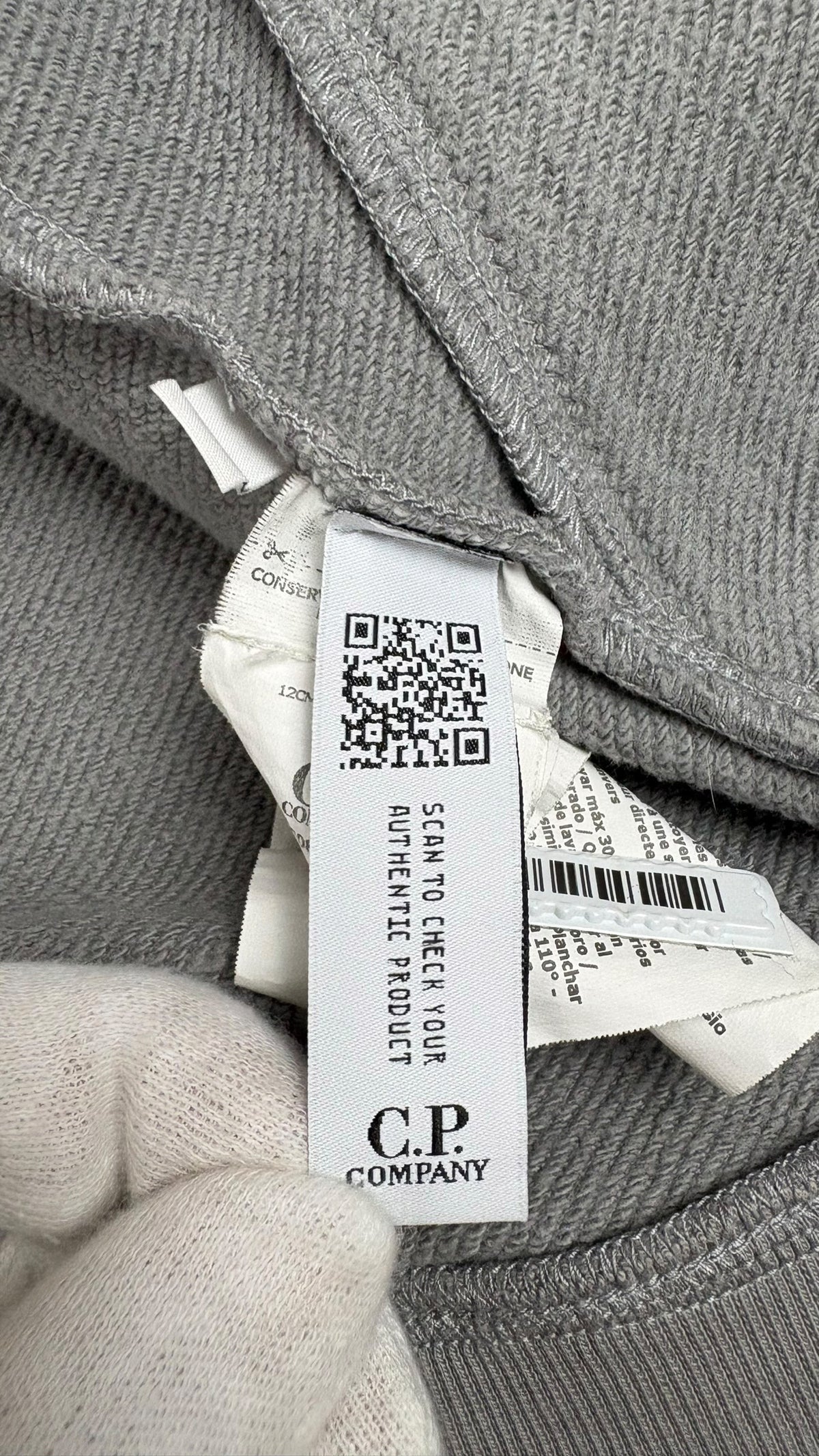 C.P Company Goggle Jacket Zip Hoodie - Grey - Size M