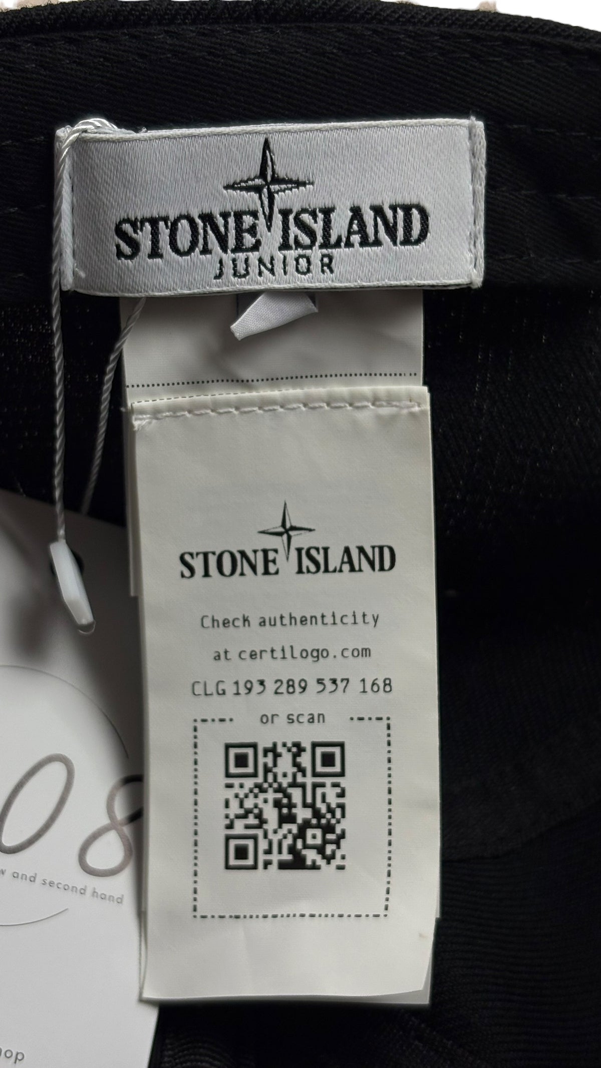 Casquette Stone Island Junior - Noir - Taille 3
