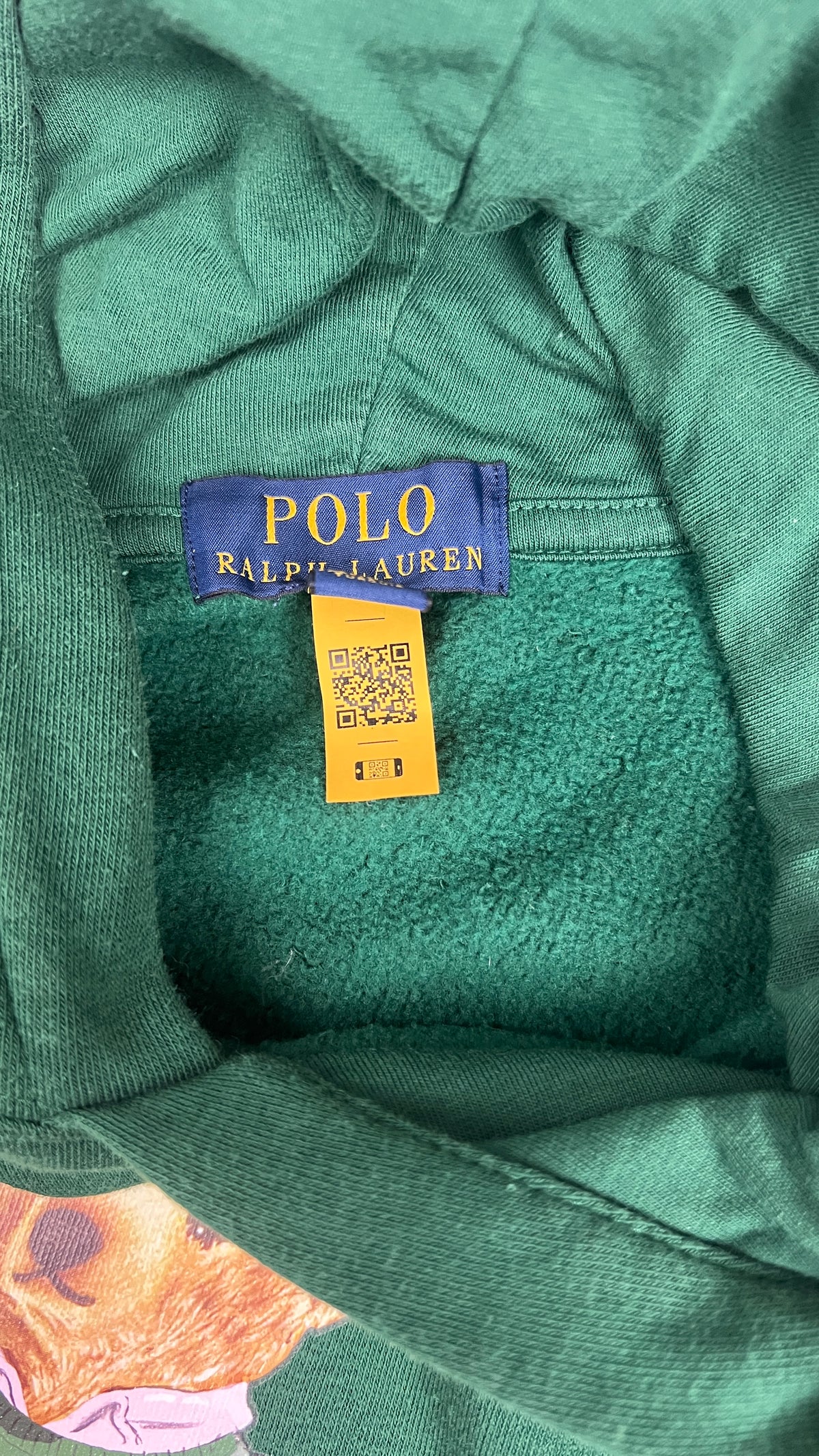 Hoodie Ralph Lauren Polo Bear Junior, Grün, Größe S — zusätzliches Foto 5