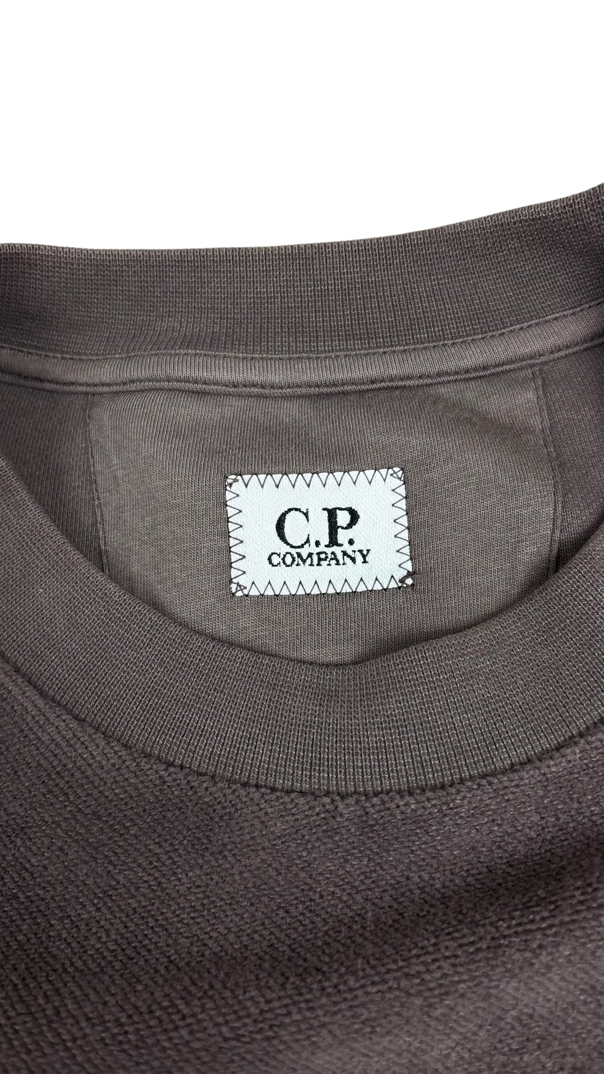 Crewneck C.P Company coton brossé - Marron rose foncé - Taille L
