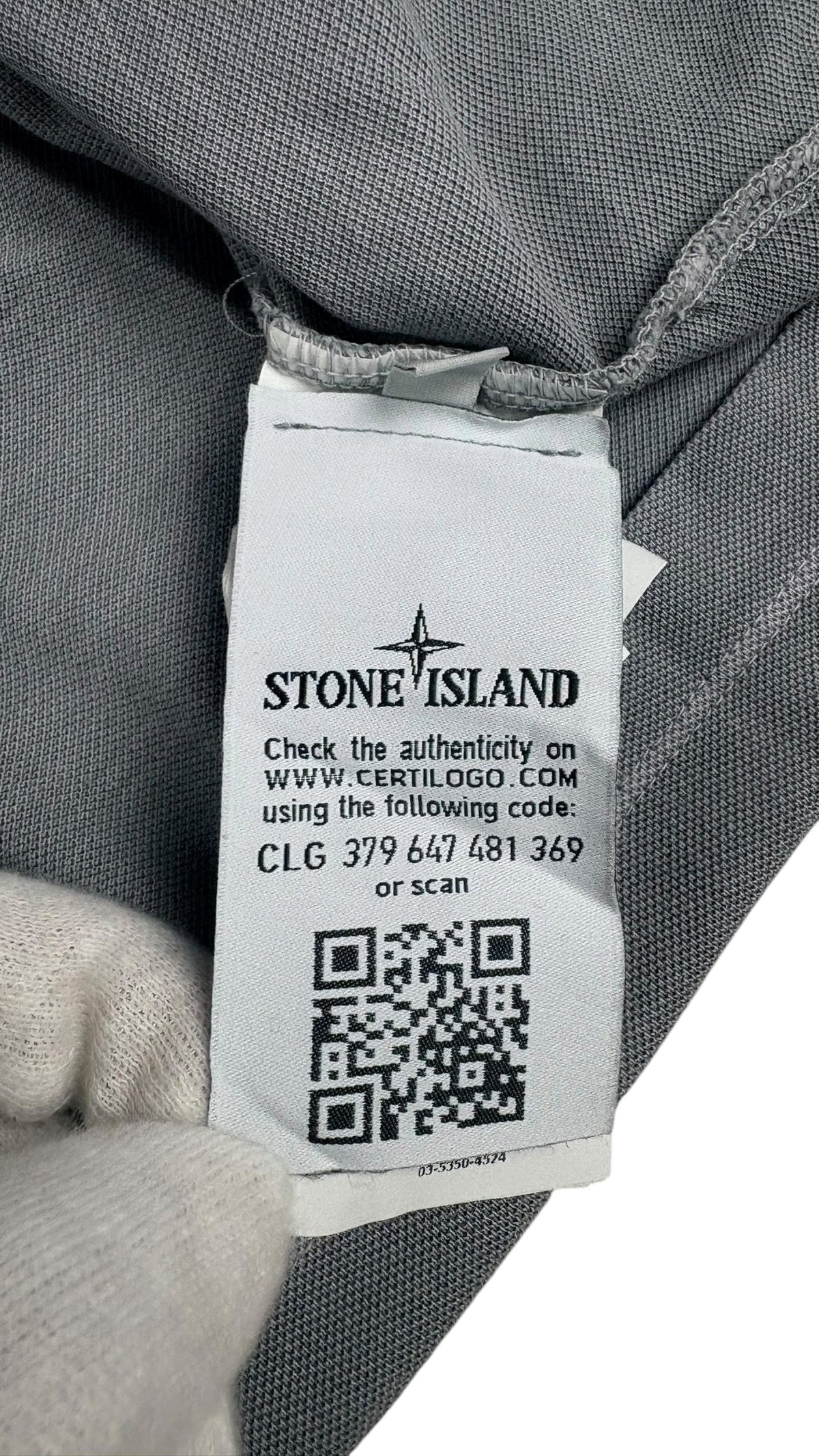 Polo Stone Island - Gris - Taille L