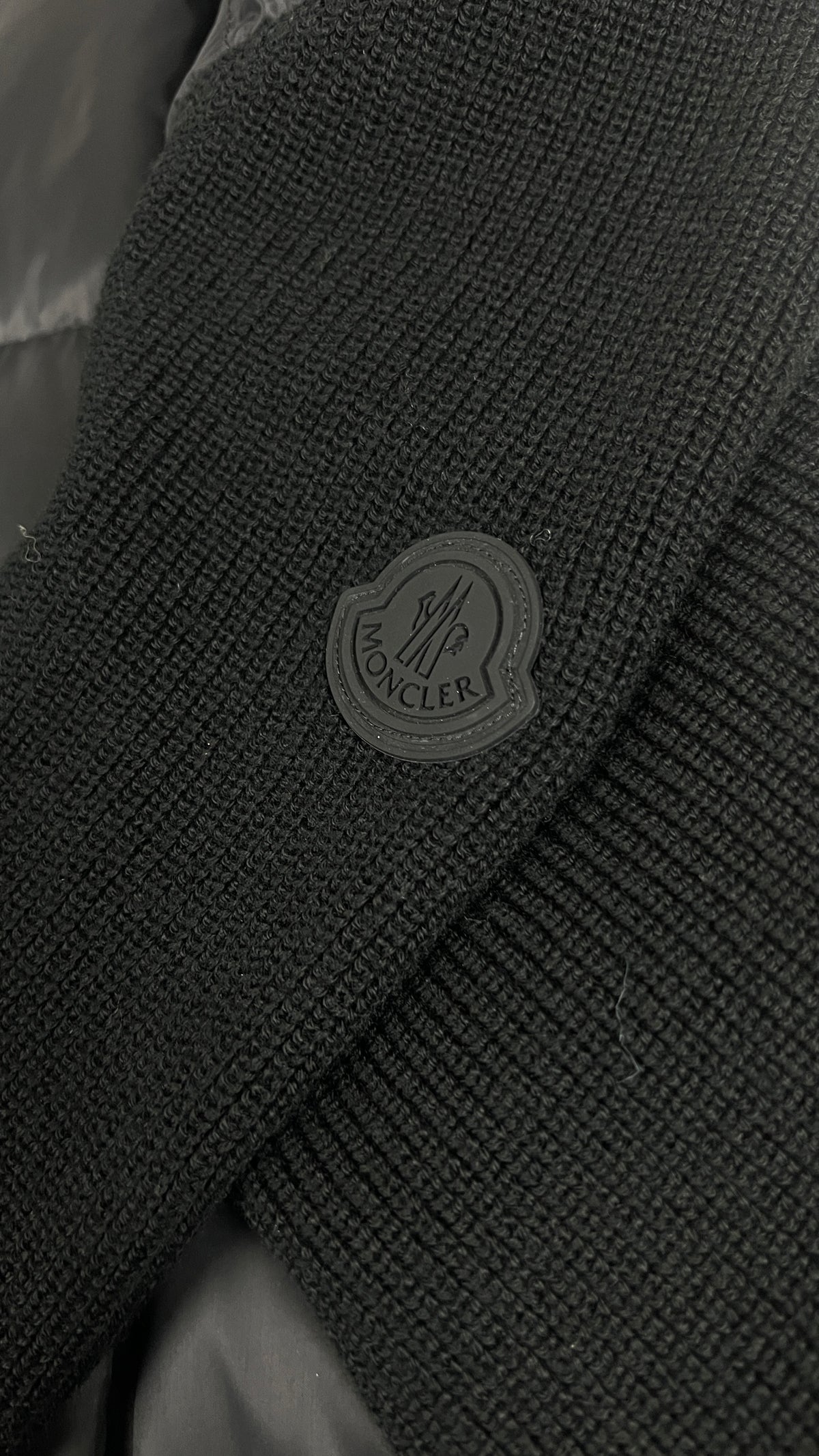 Cardigan Zippé Moncler Hybride à Capuche, Noir, Taille L, Neuf — photographie complémentaire 3