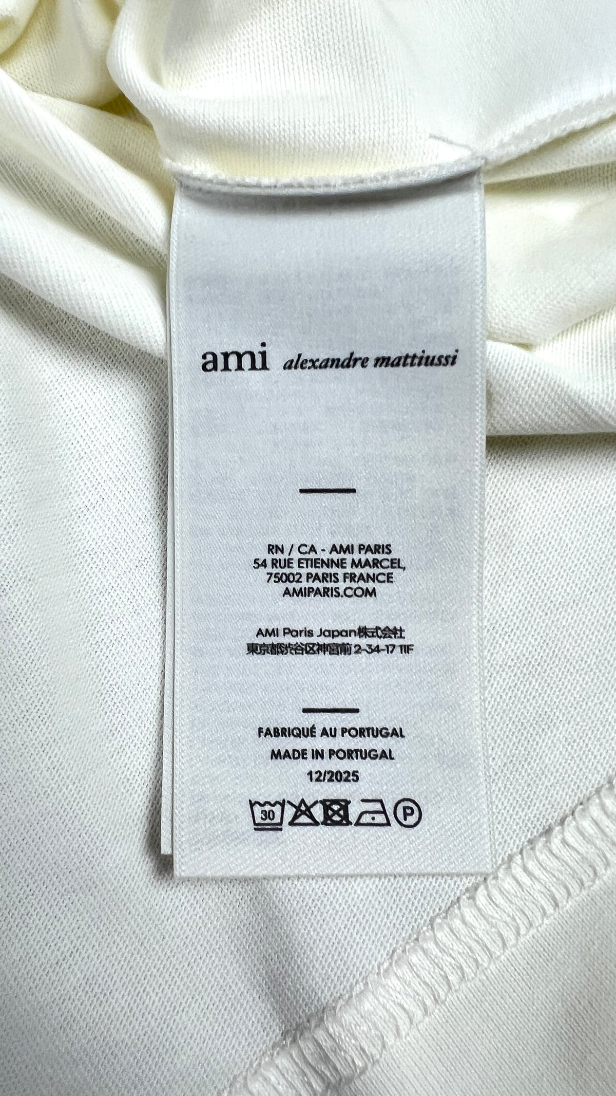 Ami Paris Print T-shirt - White - New
