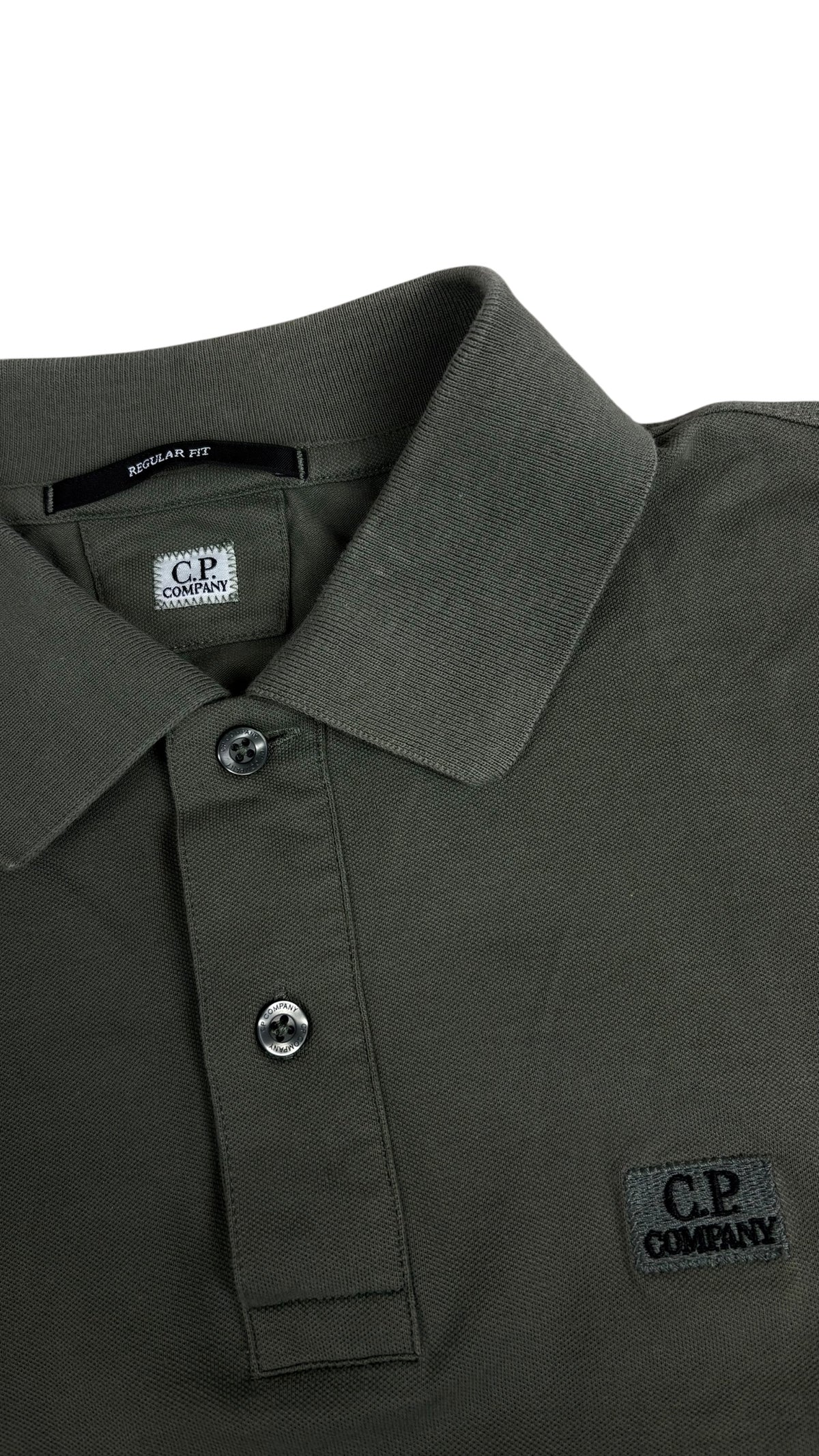 Polo Manches Longues C.P Company - Kaki - Taille XS