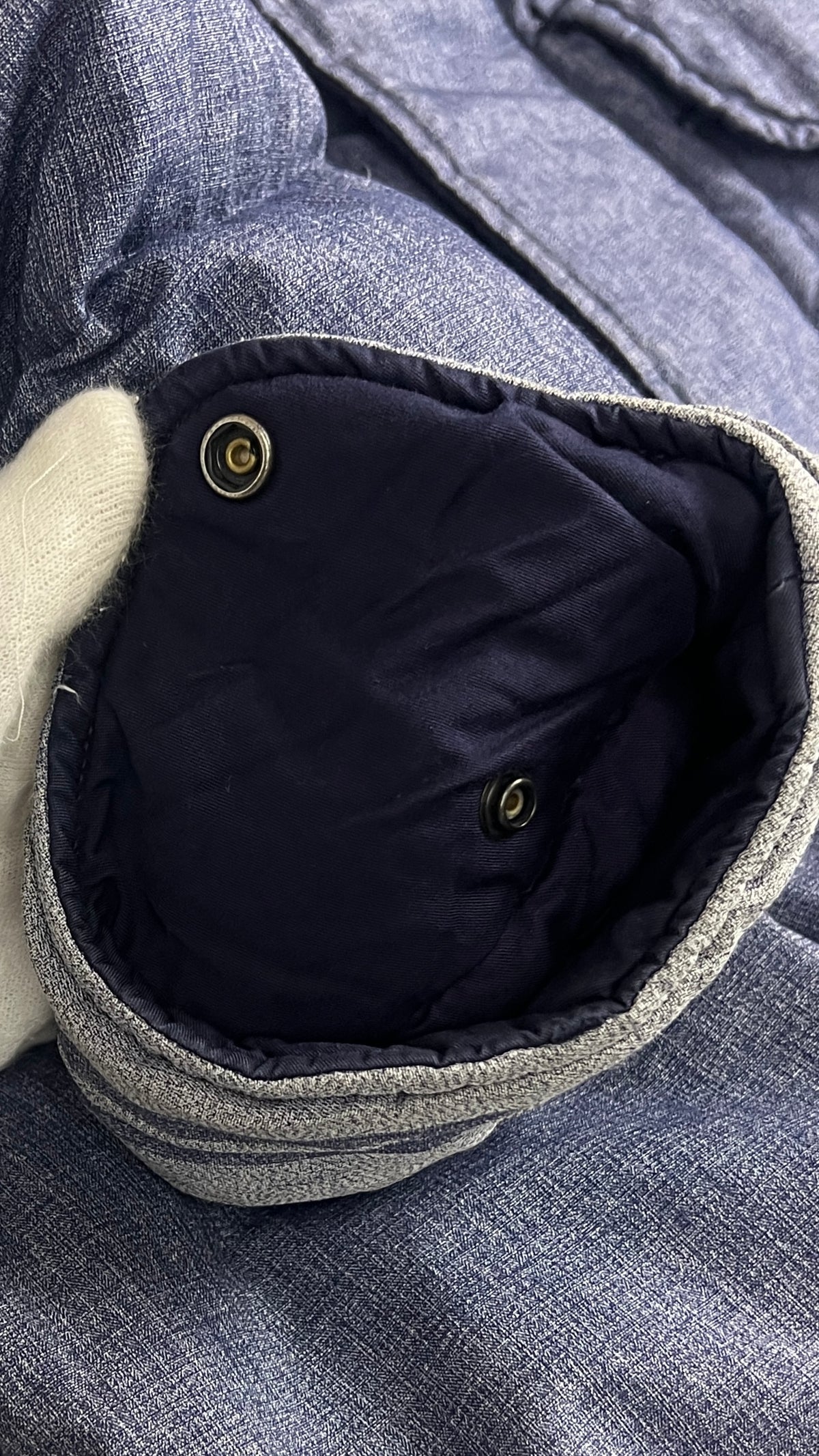 Doudoune Longue à Capuche Stone Island Mix Fibre Watro Tela Down Bleu Taille L – photo complémentaire 3 – NB08 Shop