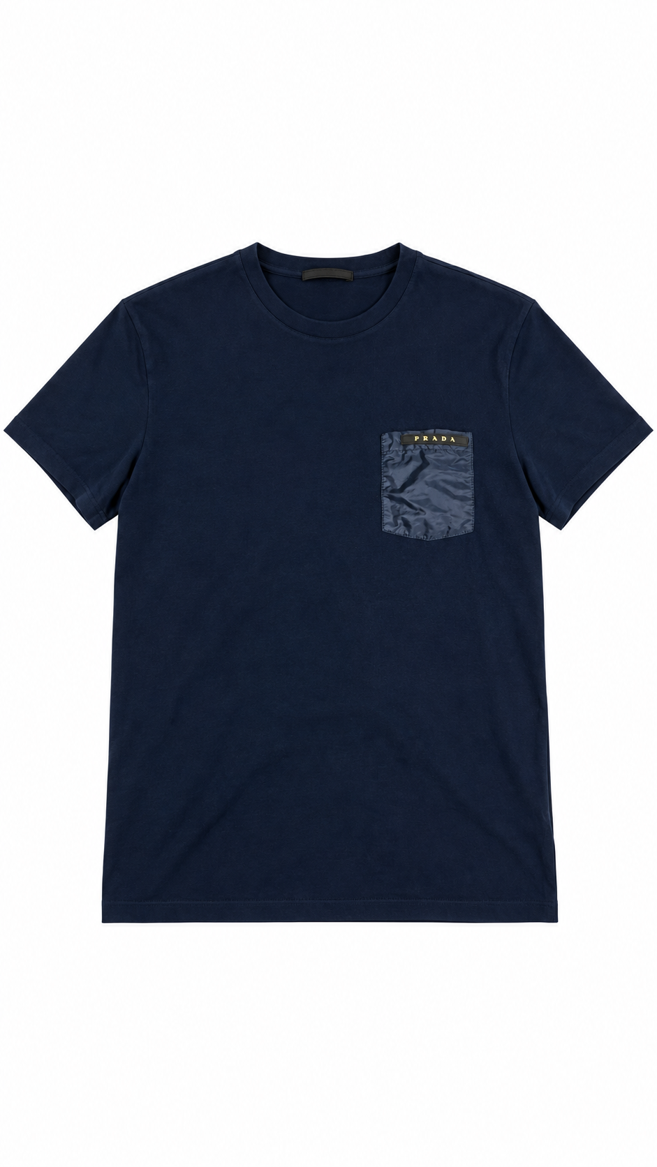 Tee-shirt Prada Poche Nylon, Marine, Taille M — photographie principale
