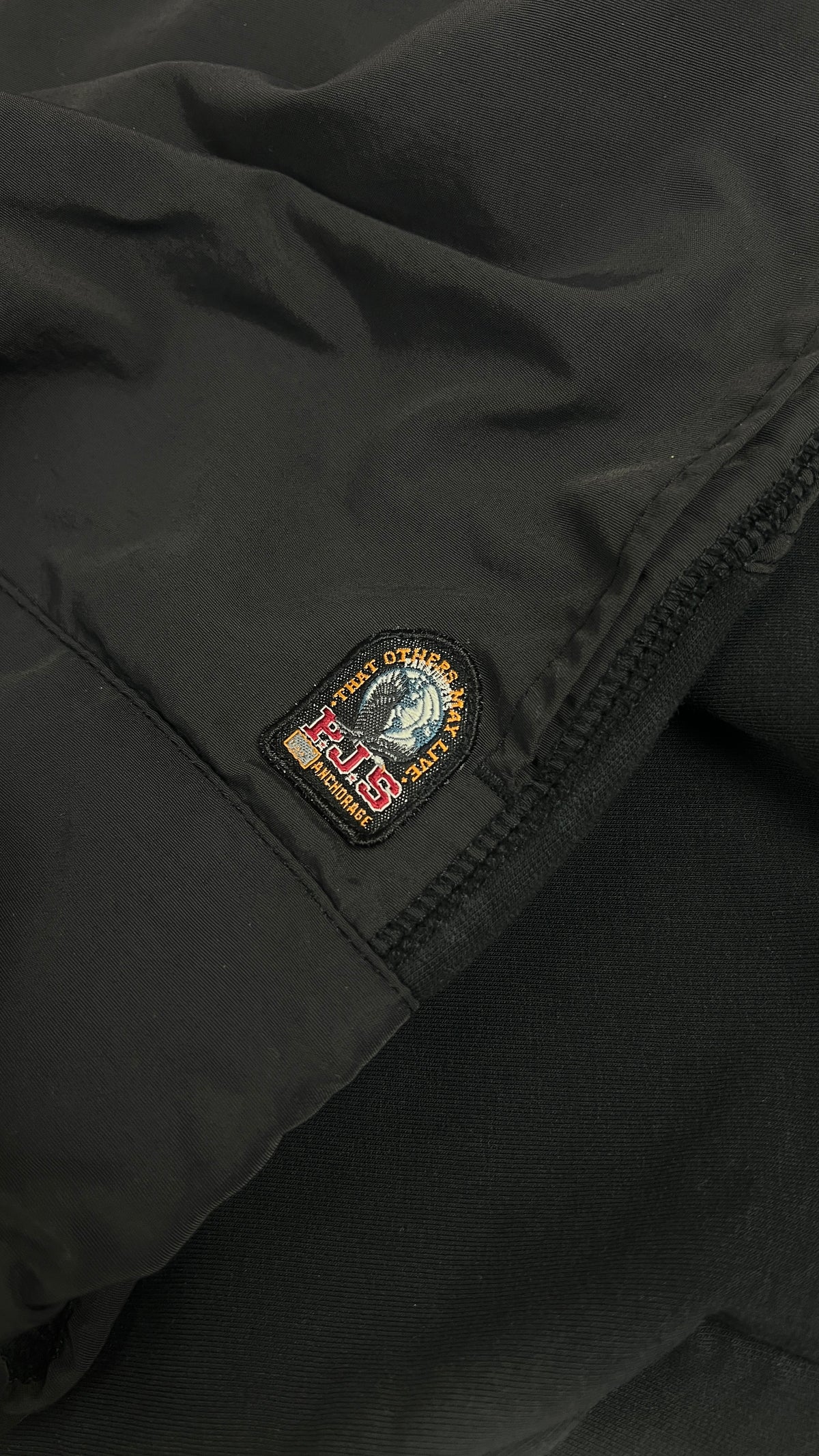 Pantalon Jogging Parajumpers Fleece à Poches Nylon, Noir, Taille S — photographie complémentaire 3