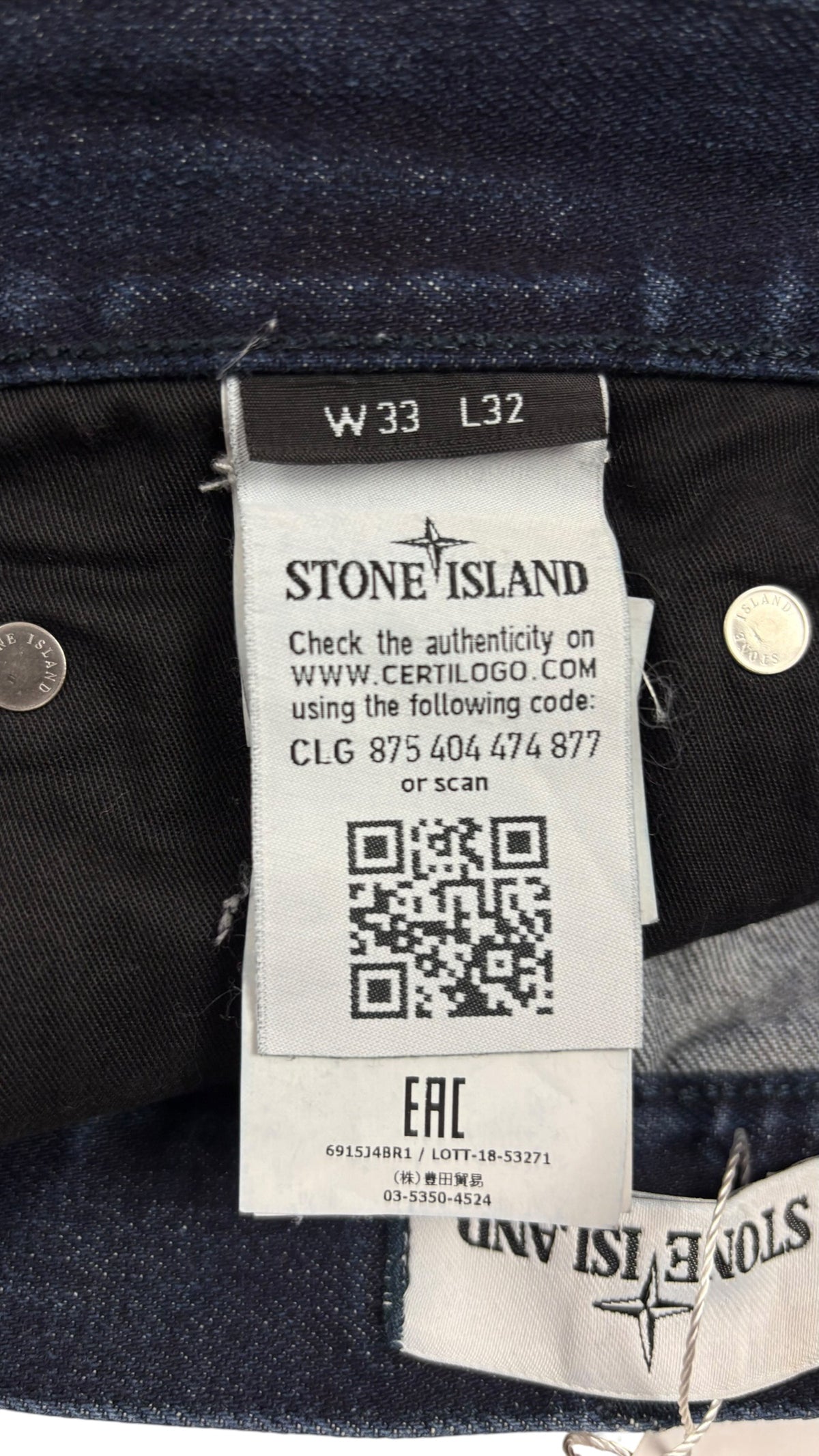 Stone Island Jeans - Navy - Size W33