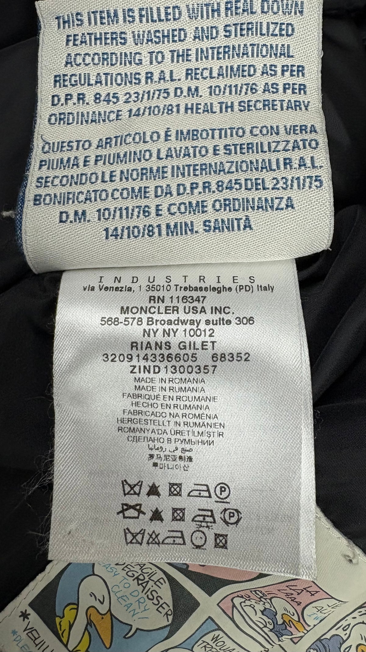 Gilet Moncler Rians - Noir - Taille 3