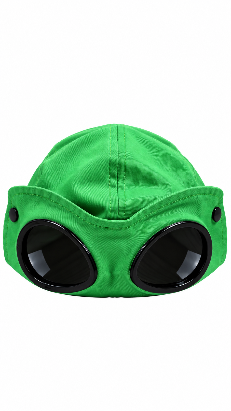C.P Company Junior Goggle Gabardine Cap - Green - Size M