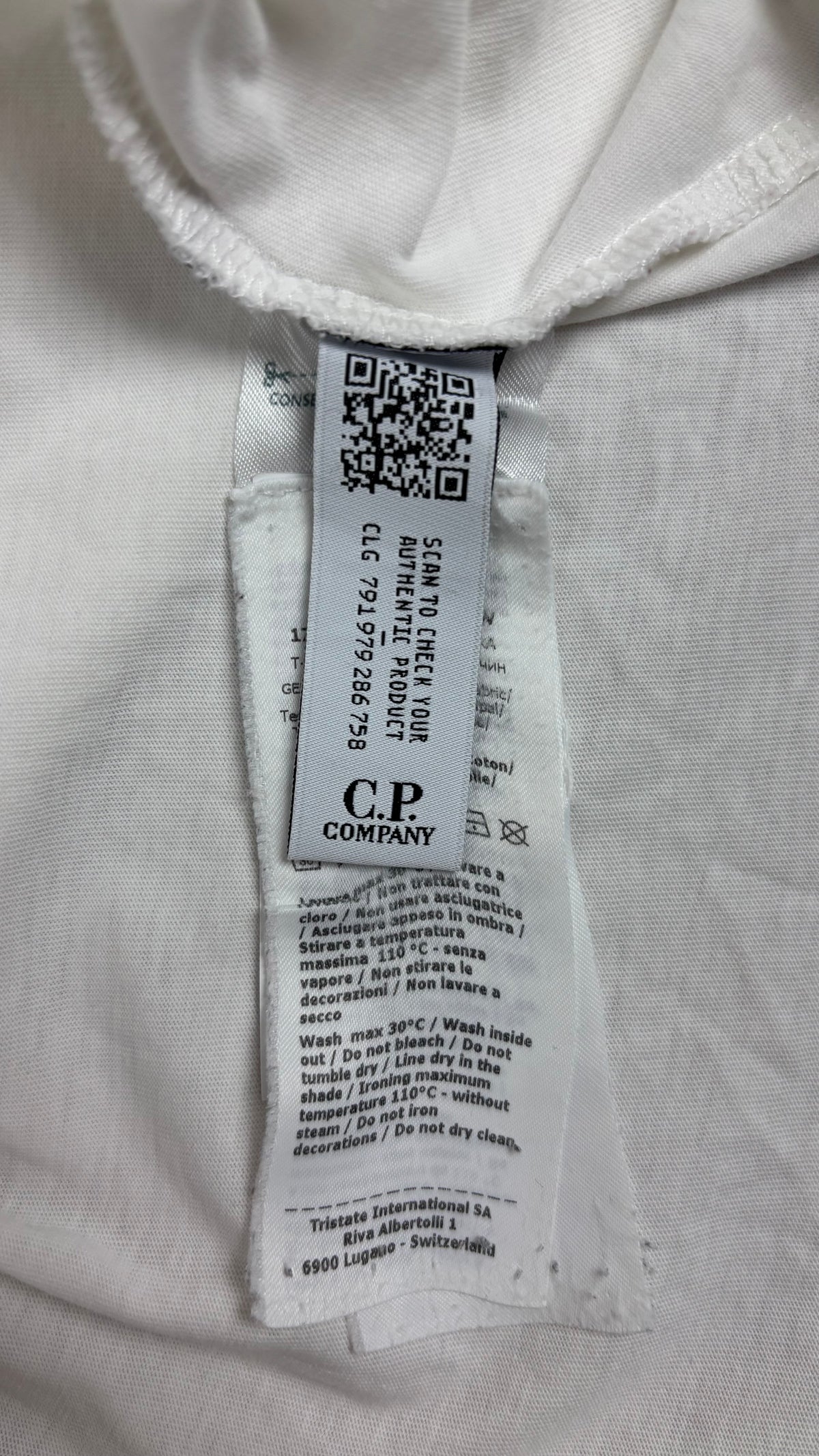 T-shirt C.P Company blanc taille M - vue 4/4