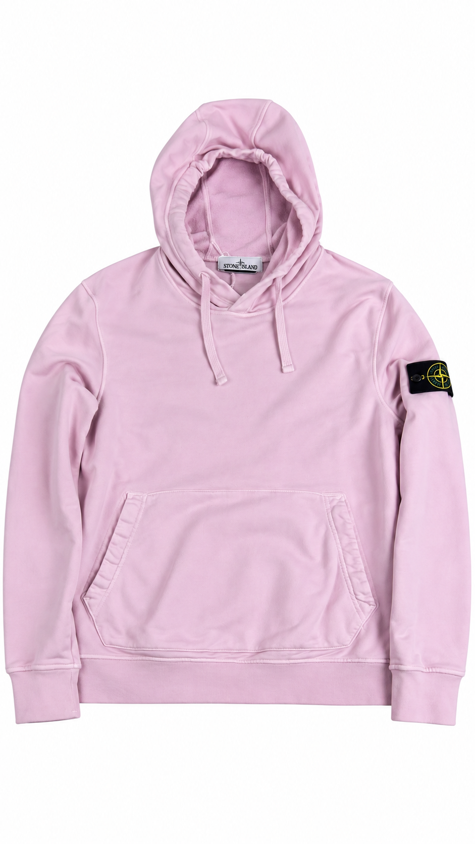 Sweat-shirt Hoodie Stone Island Cotton Fleece, Rose, Taille L — photographie principale