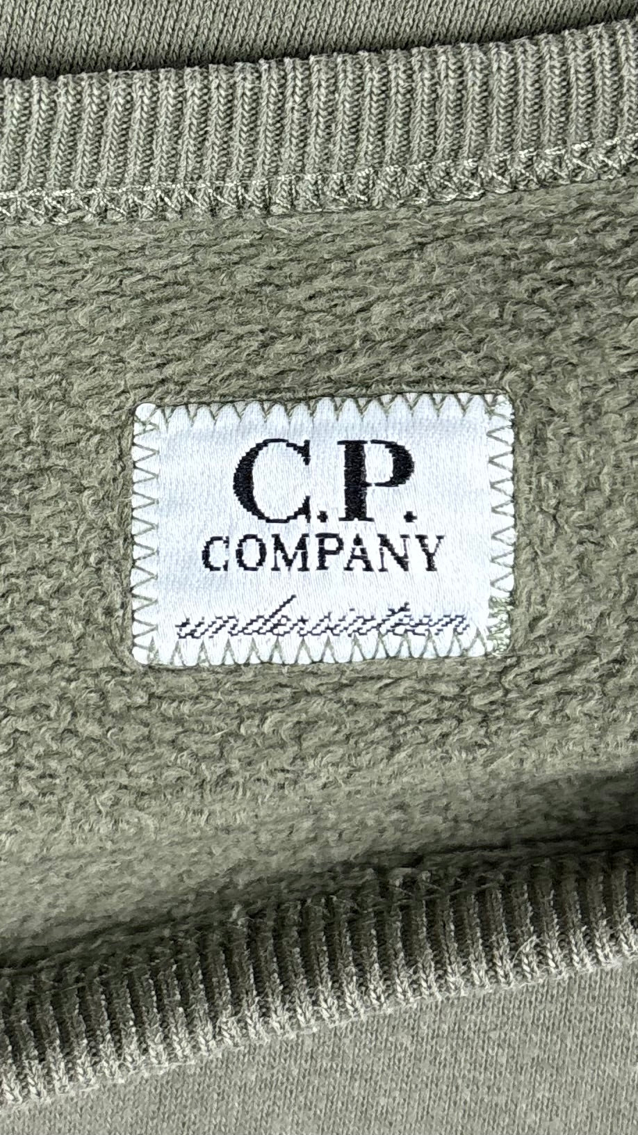 Sweat-shirt Crewneck C.P Company Junior Lens - Kaki - Taille 14 ans