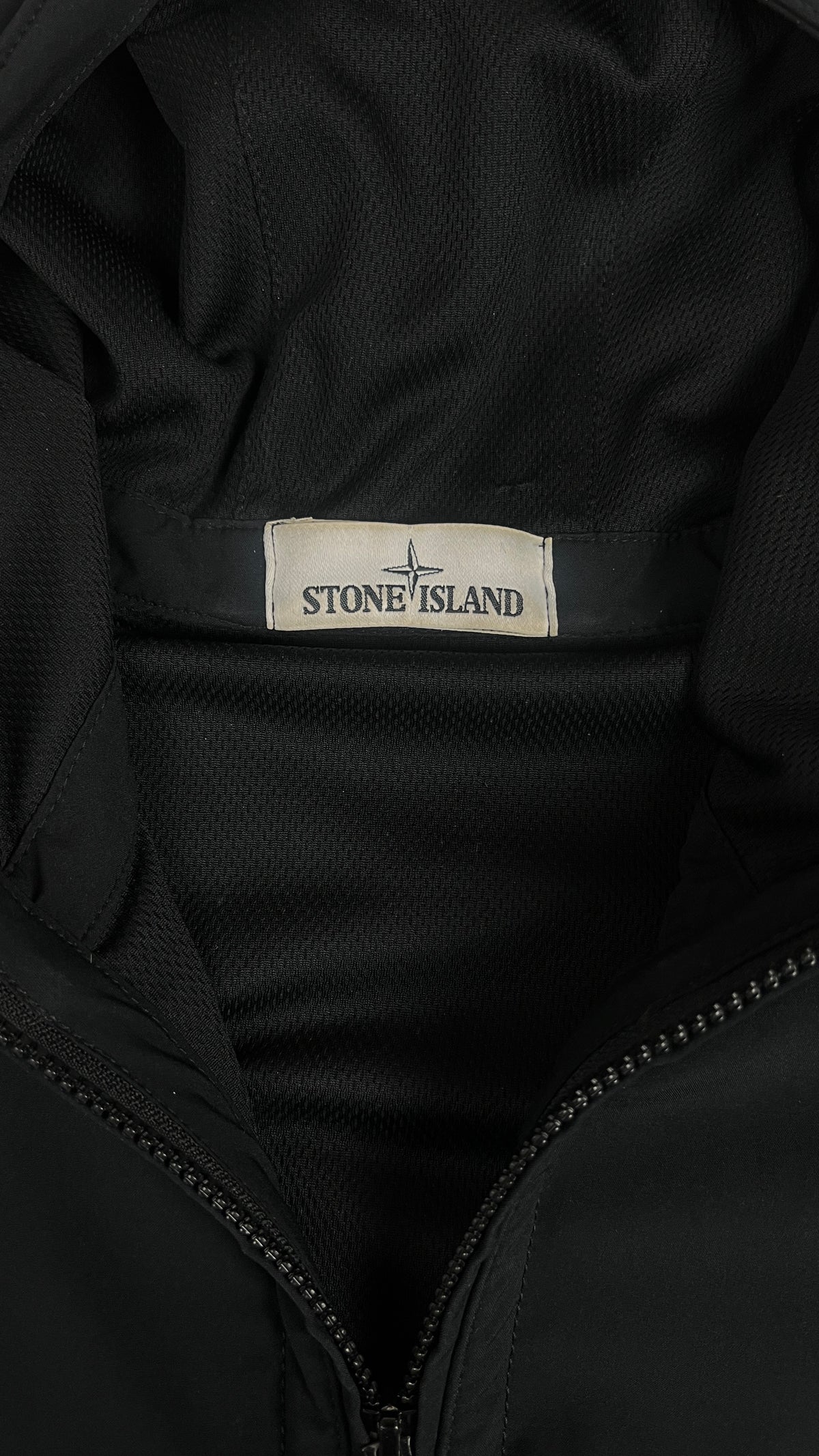 Veste à Capuche Stone Island Light Soft Shell-R, Noir, Taille XL — photographie complémentaire 4