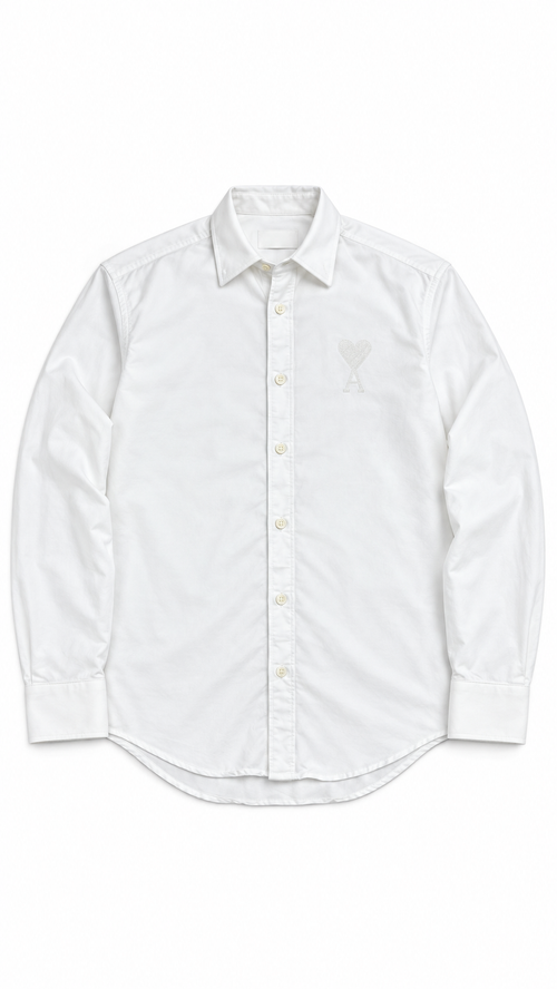 Camicia AMI Paris Ami de Cœur - Bianco - Taglia XS