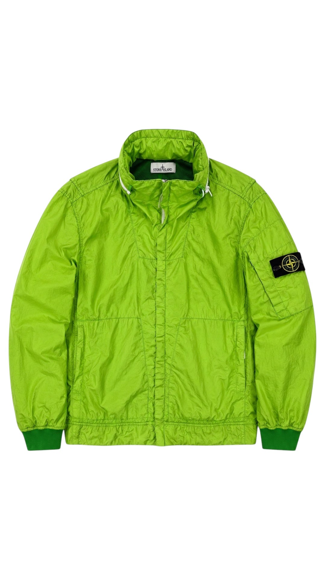 Veste Stone Island Membrana 3L TC vert taille XL reconditionnée - vue face | Authentique NB08