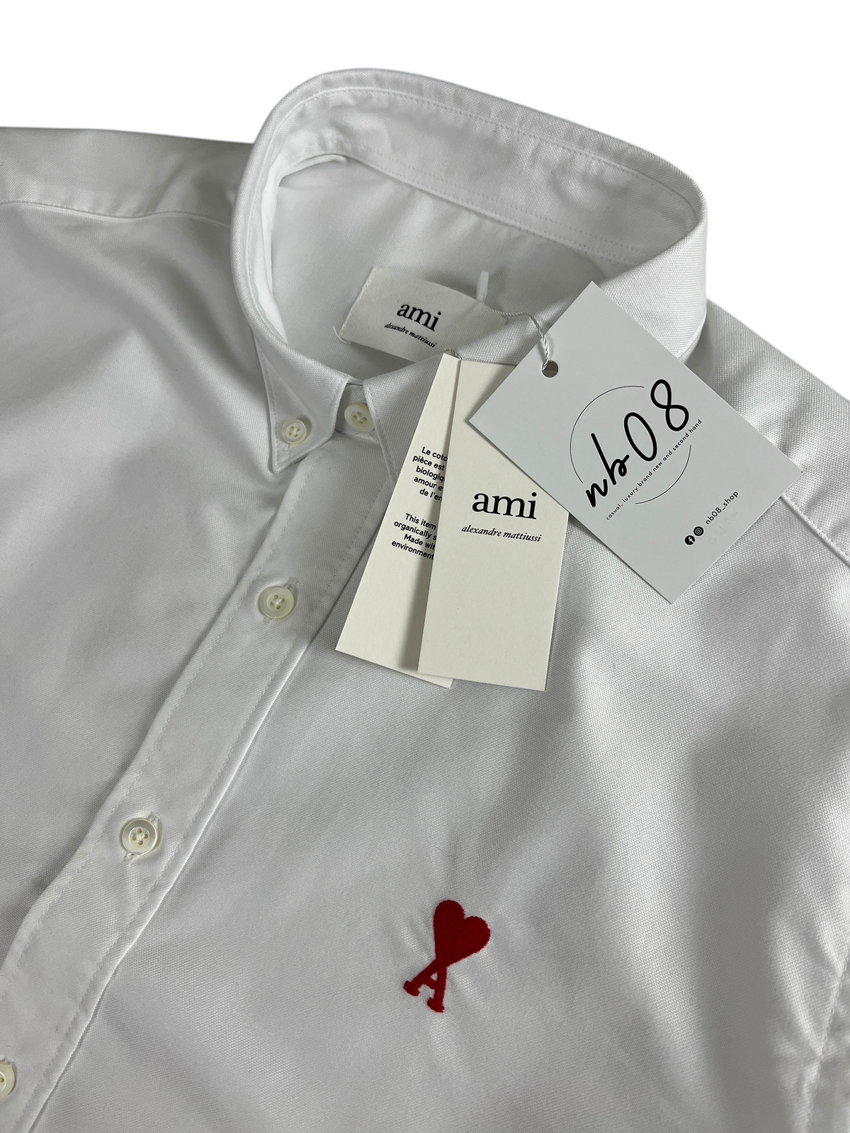 Chemise Ami Paris blanc taille L - Vue de dos