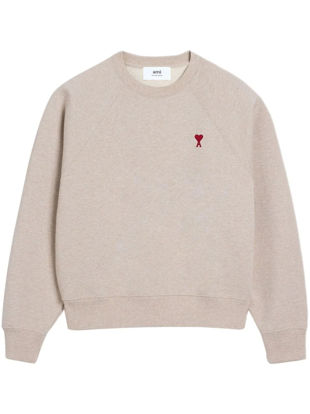 Pull Ami Paris beige taille S - Vue de face