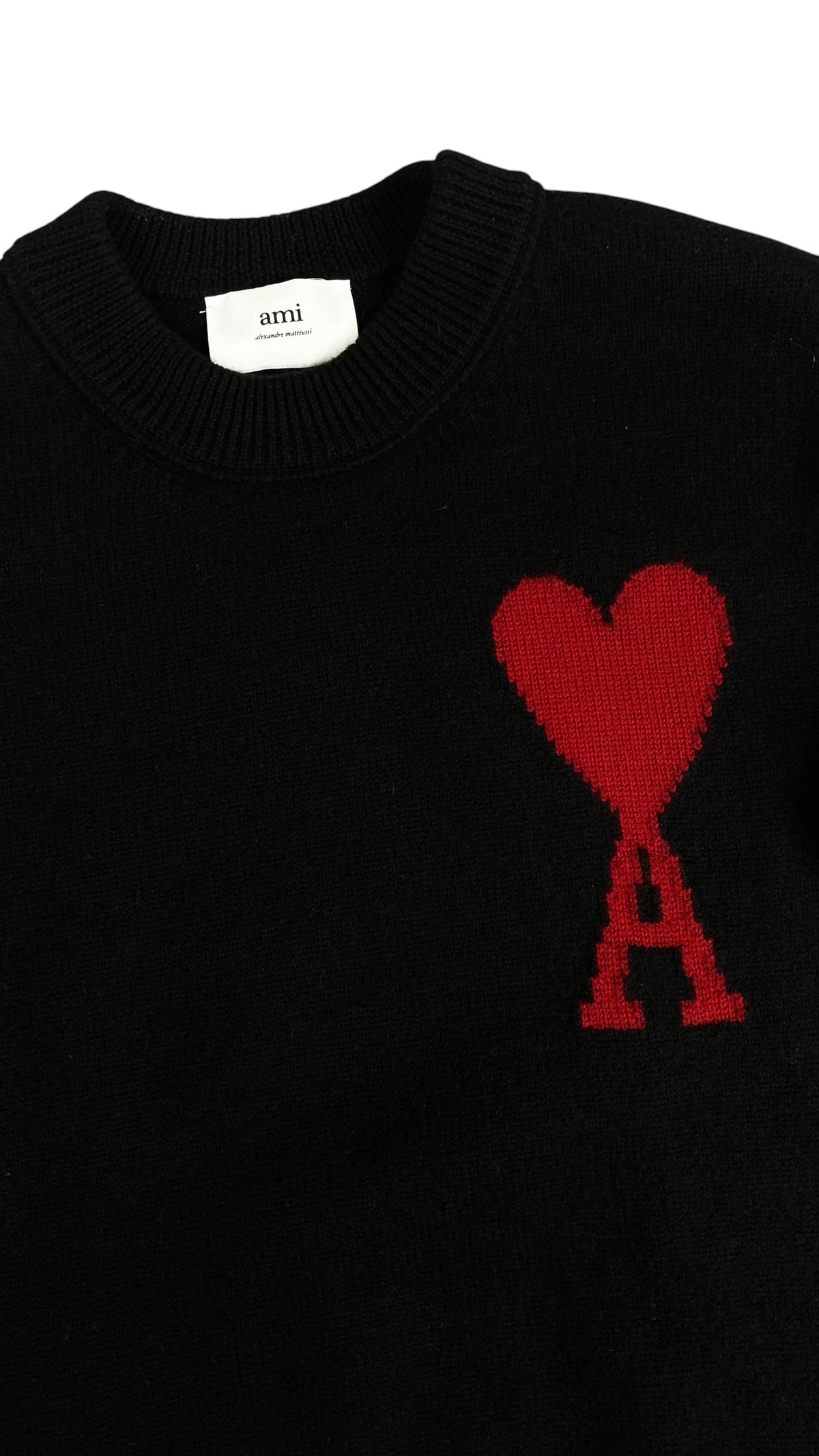 Pull Ami Paris noir taille S - Vue de dos