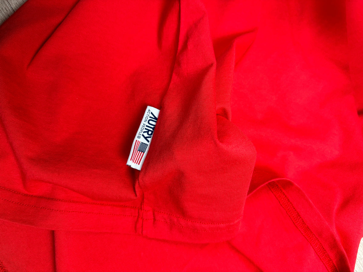 Veste Autry rouge taille S - Logo et étiquette