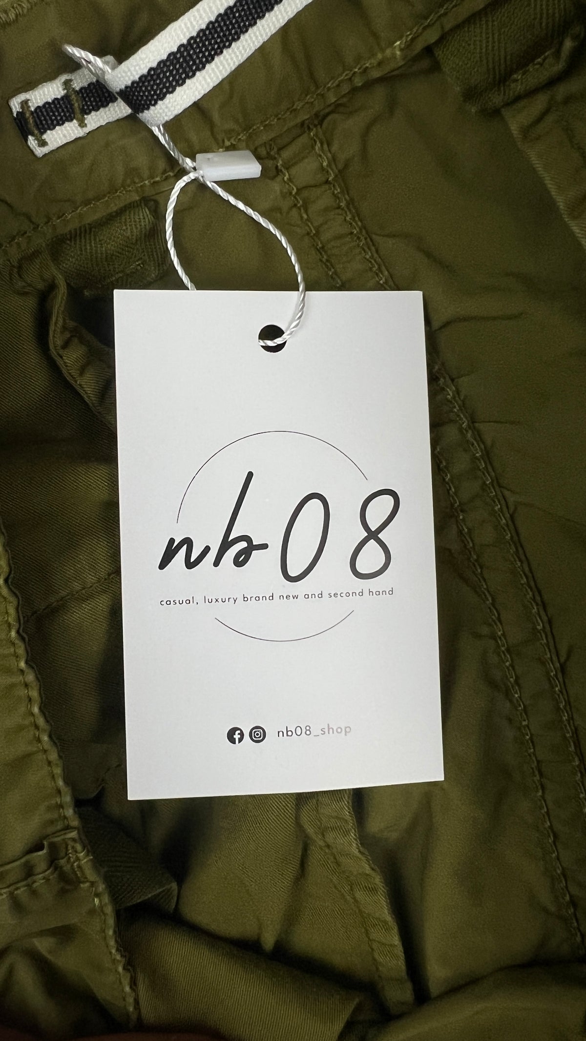Bermuda Stone Island vert olive taille W30 - vue 5
