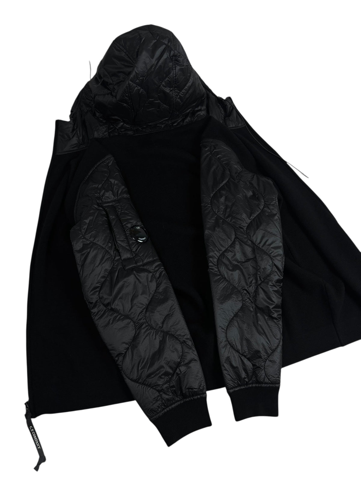 Cardigan C.P Company noir taille XS - Détail