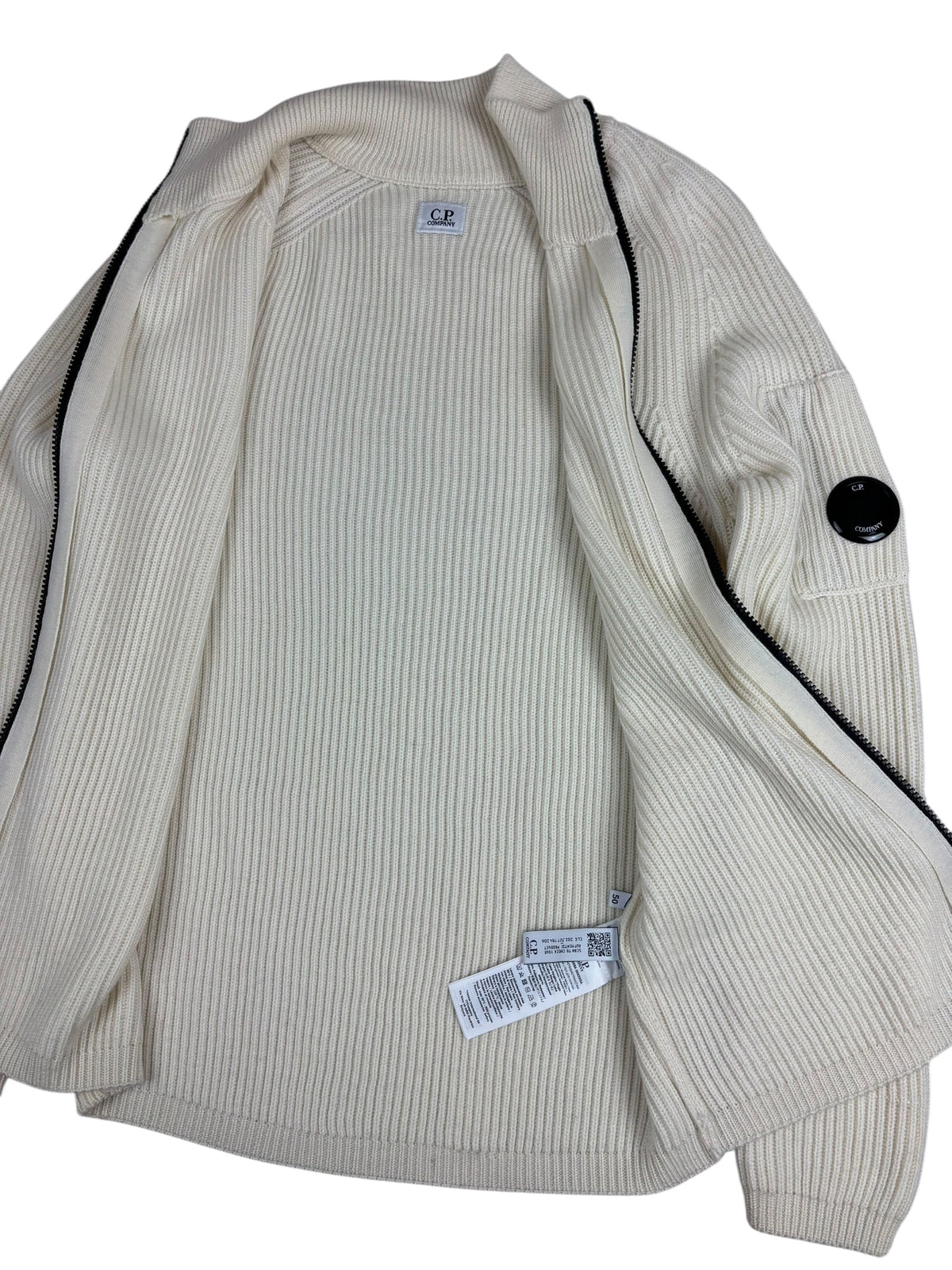 Gilet C.P Company crème taille 50 - Détail