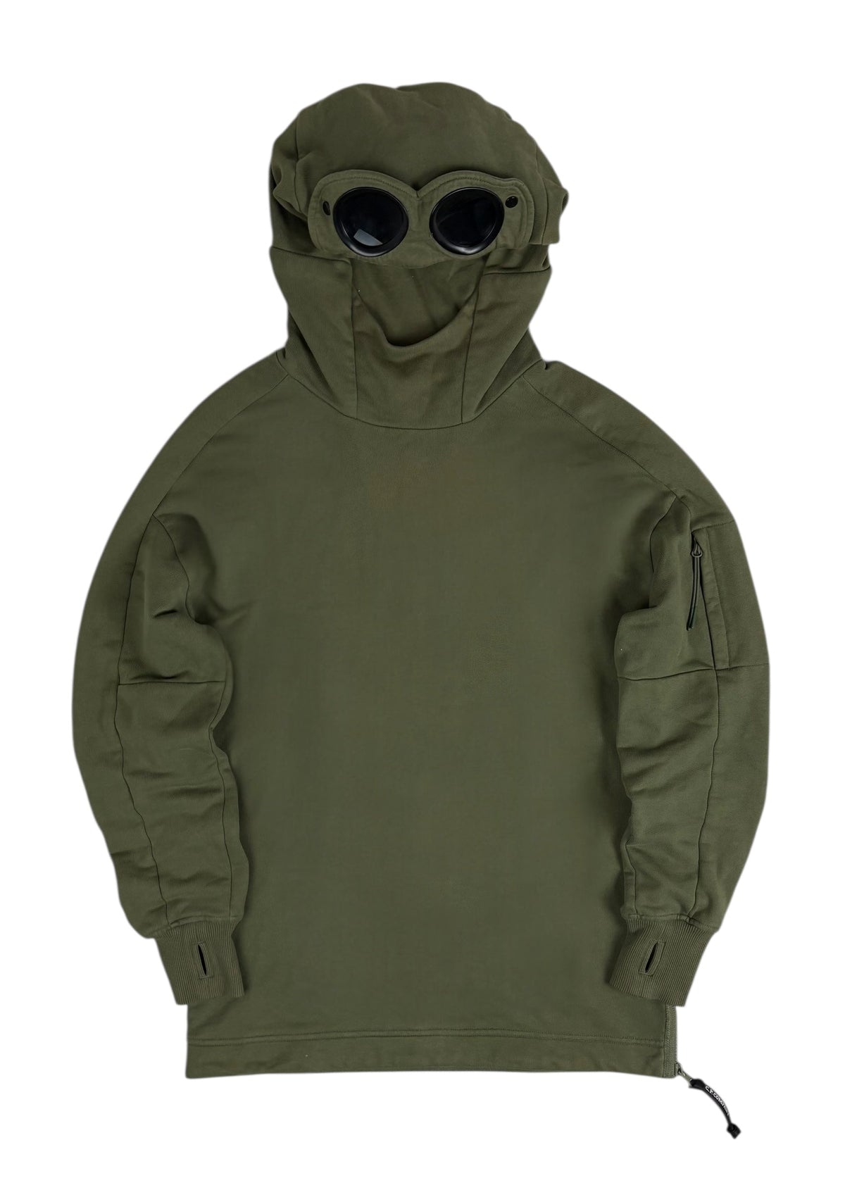 Hoodie C.P Company kaki taille S - Vue de face