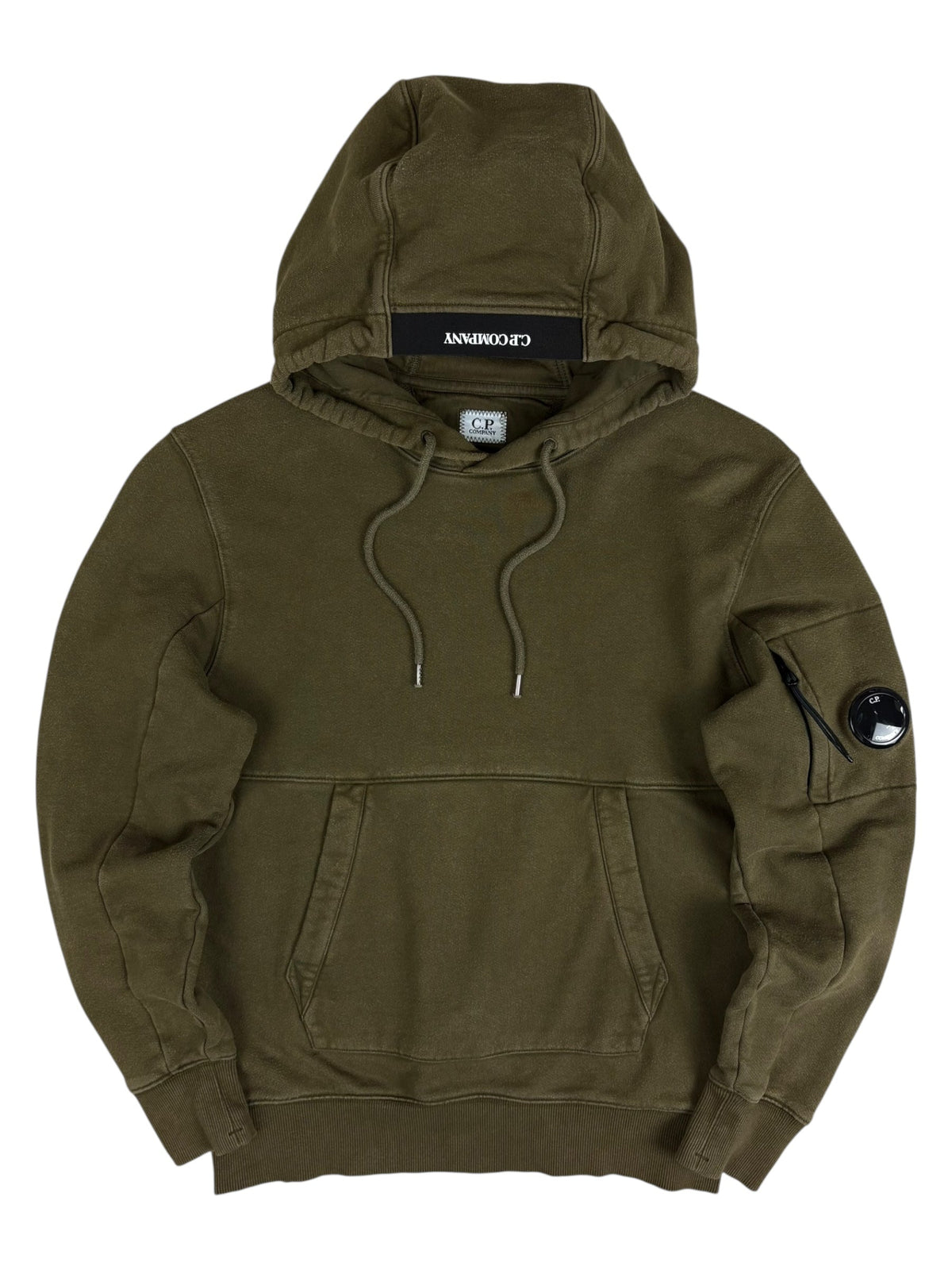 Hoodie C.P Company kaki taille S - Vue de face
