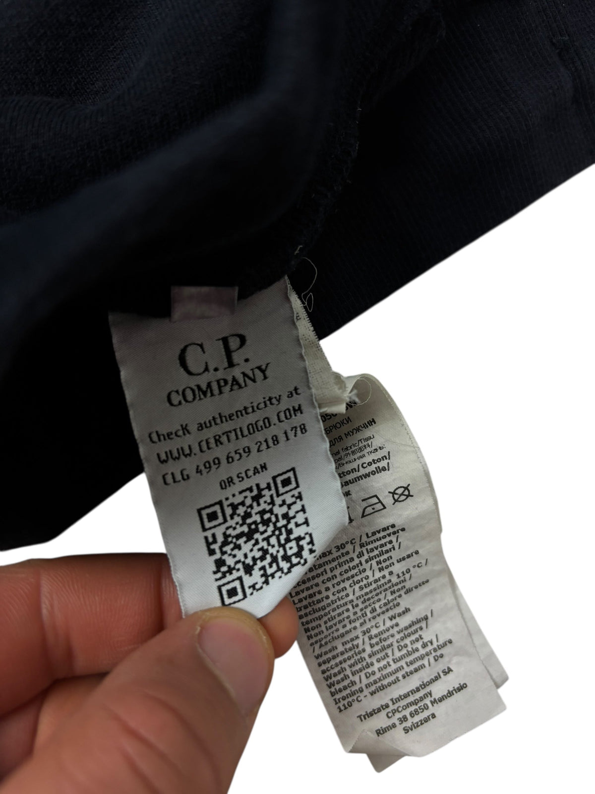 Jogging C.P Company marine taille M - Vue de dos