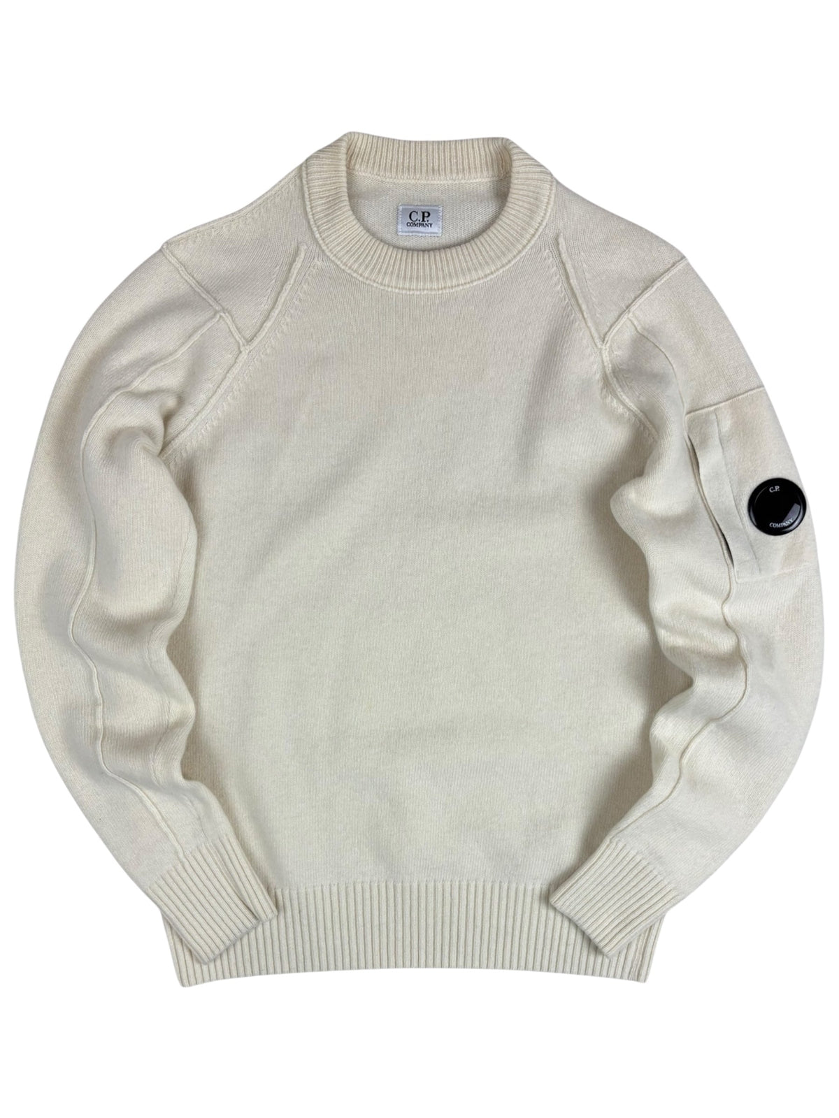 Pull C.P Company crème taille 46 - Vue de face