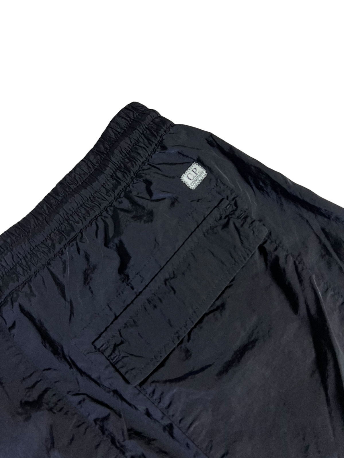 Short C.P Company bleu marine taille S - Logo et étiquette