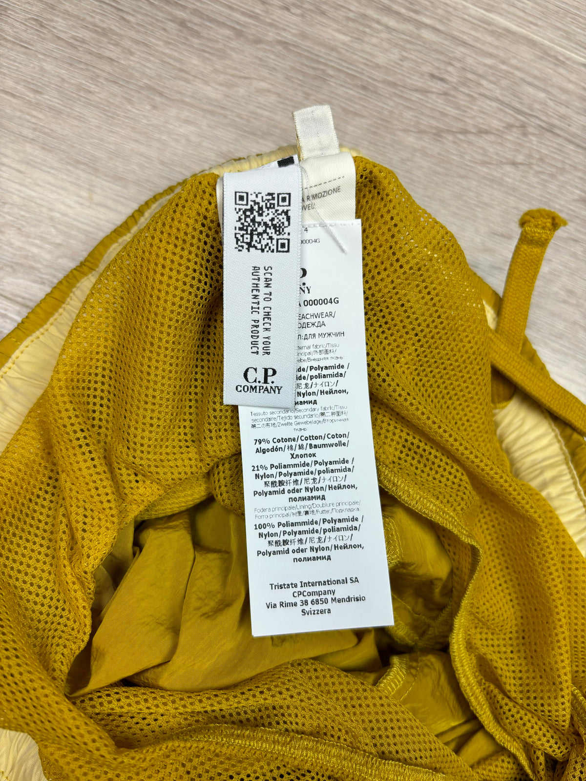 Short C.P Company jaune taille S - Vue 6