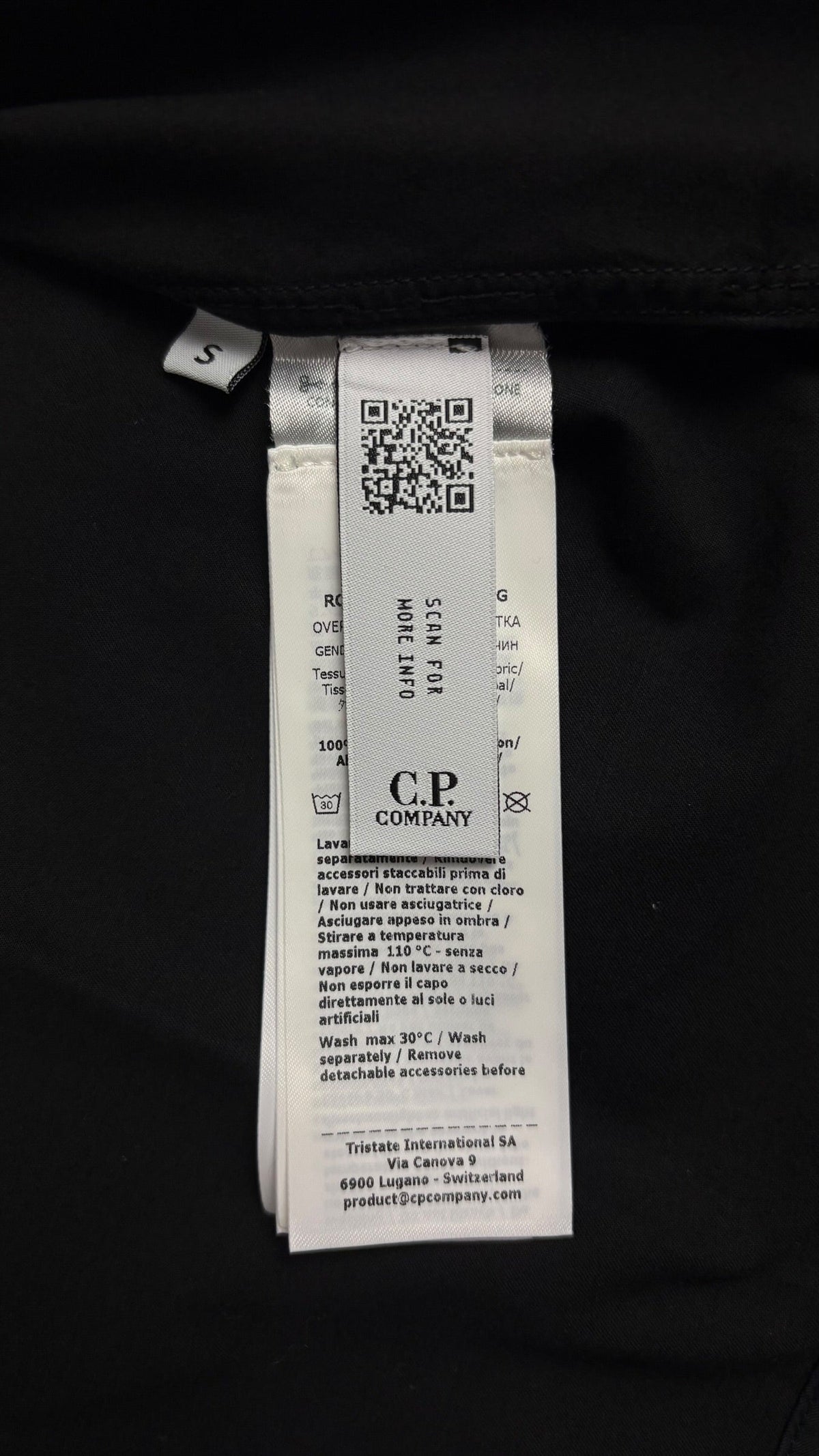 Surchemise C.P Company noir taille S - Détail