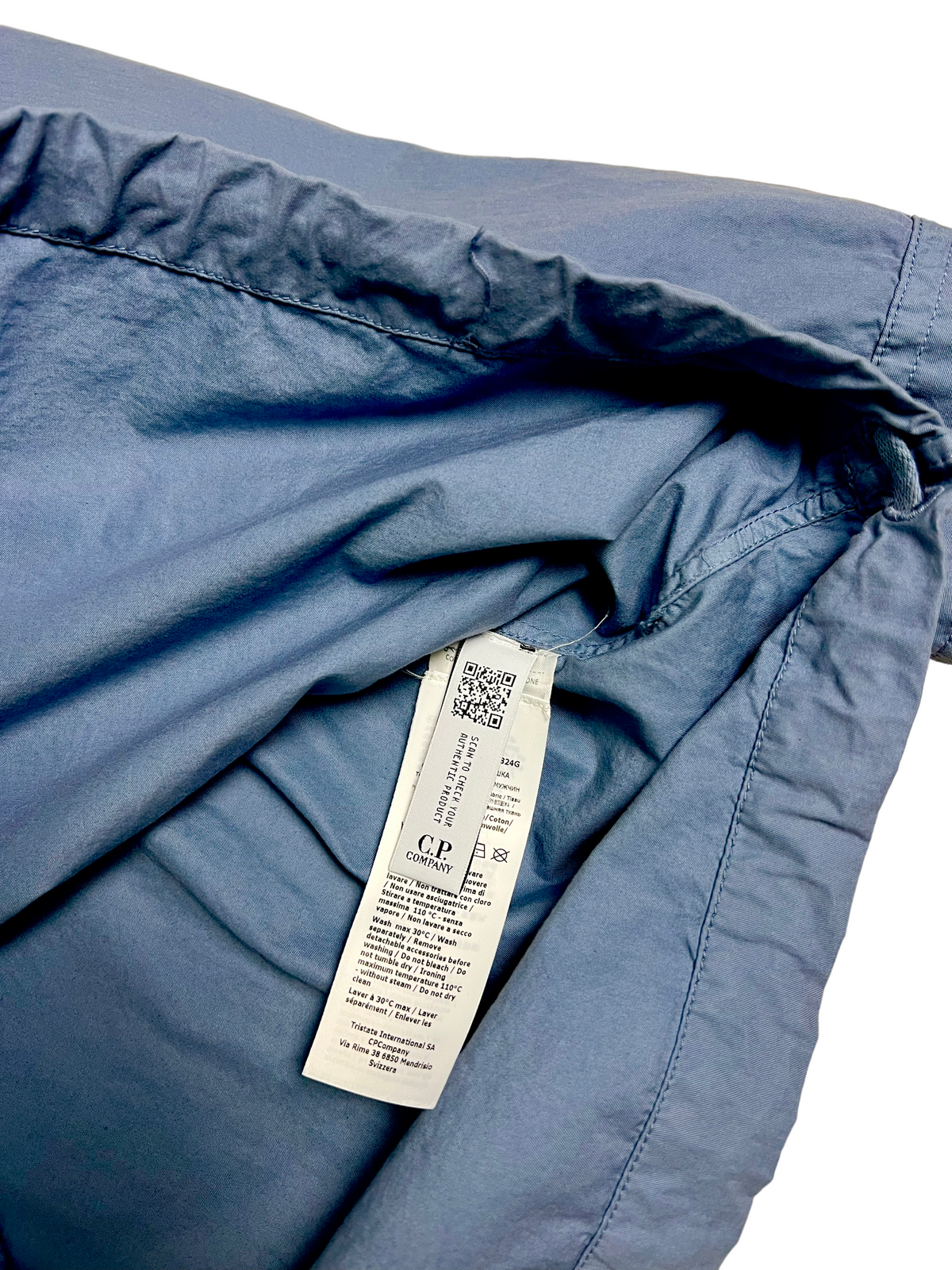 Sweat C.P Company bleu taille L - Détail