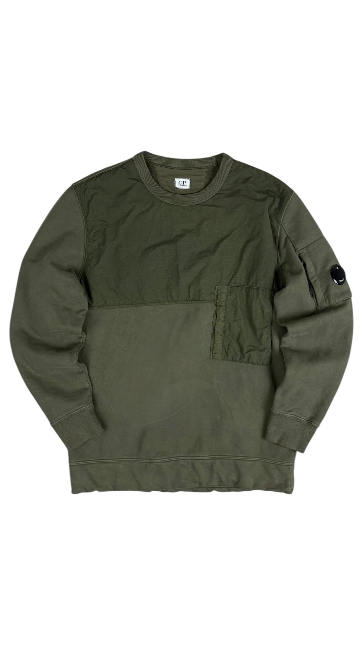 Sweat C.P Company kaki taille L - Vue de face