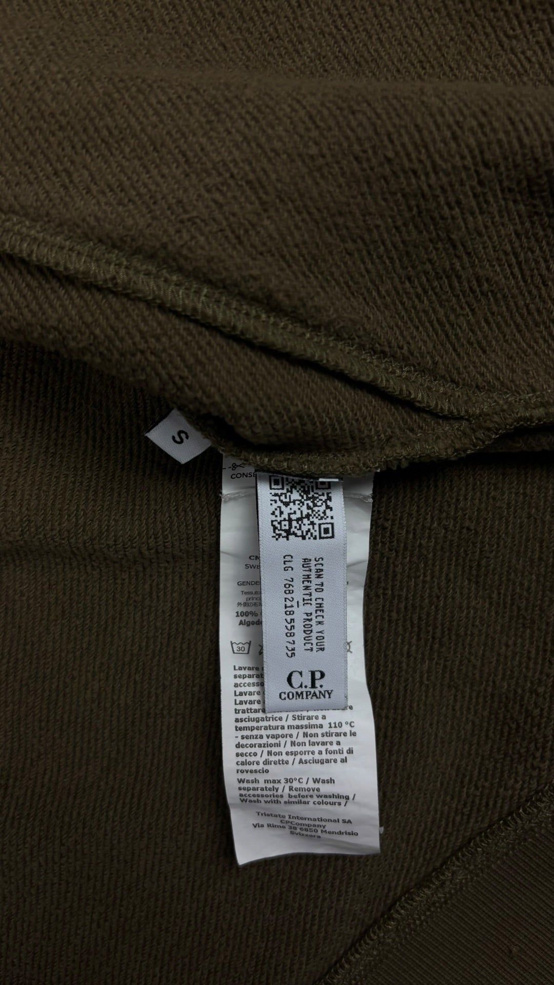 Zip-Hoodie C.P Company Goggle in Khaki, Größe S — Ansicht 4