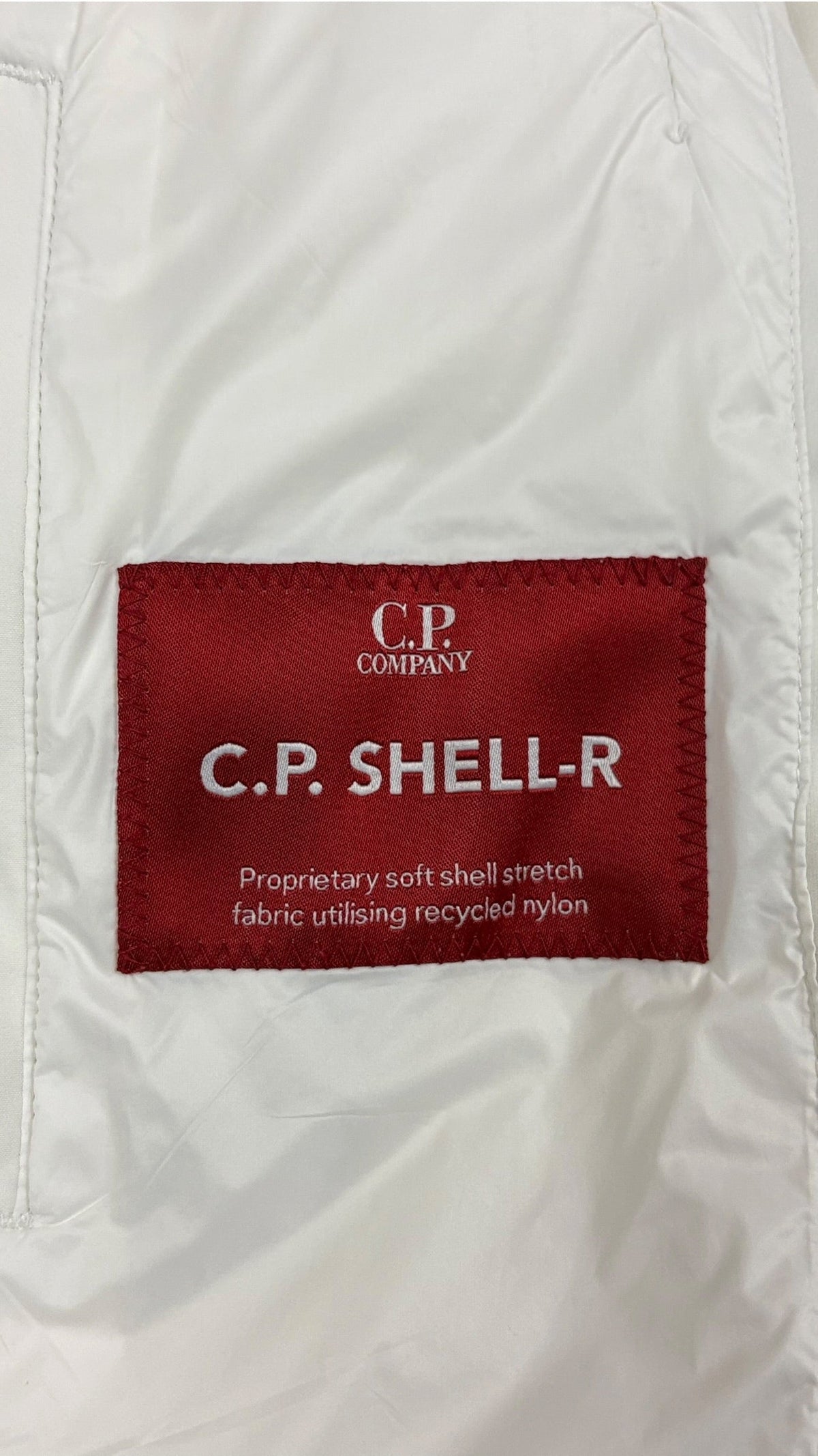 Veste C.P Company blanc taille 48 - Logo et étiquette