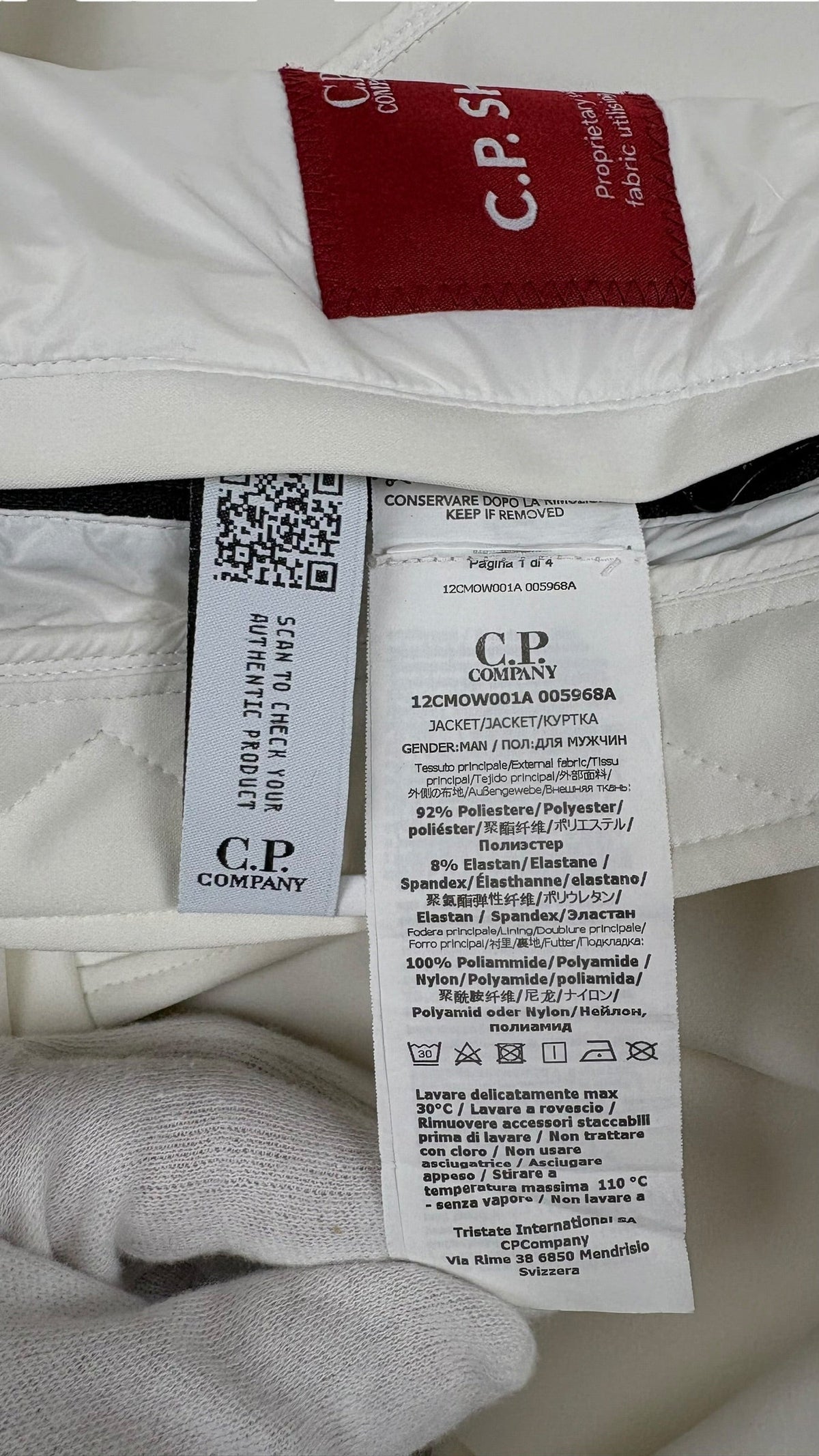 Veste C.P Company blanc taille 48 - Vue 6