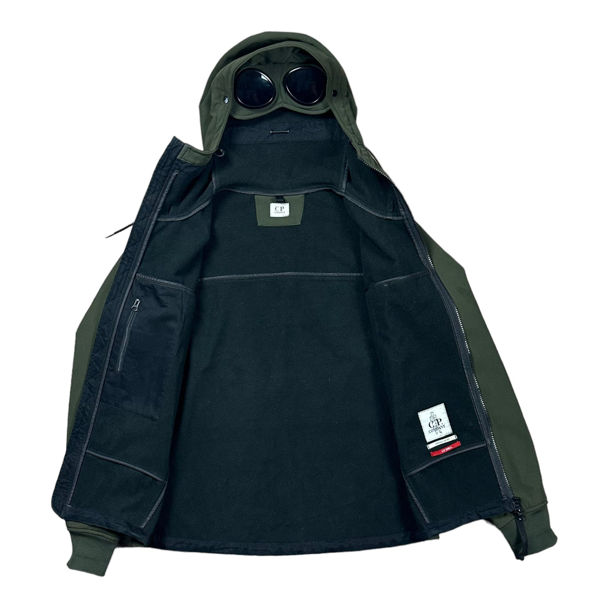 VESTE À CAPUCHE C.P COMPANY SHELL GOGGLE JACKET - NB08