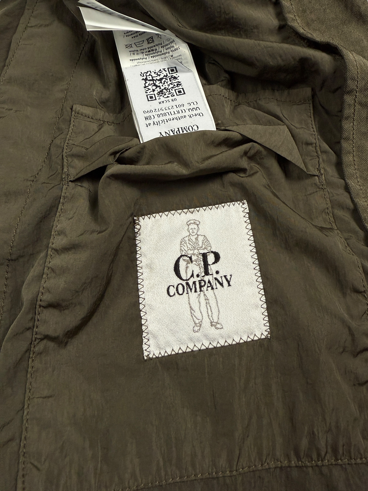 Veste C.P Company kaki taille XXL - Vue côté