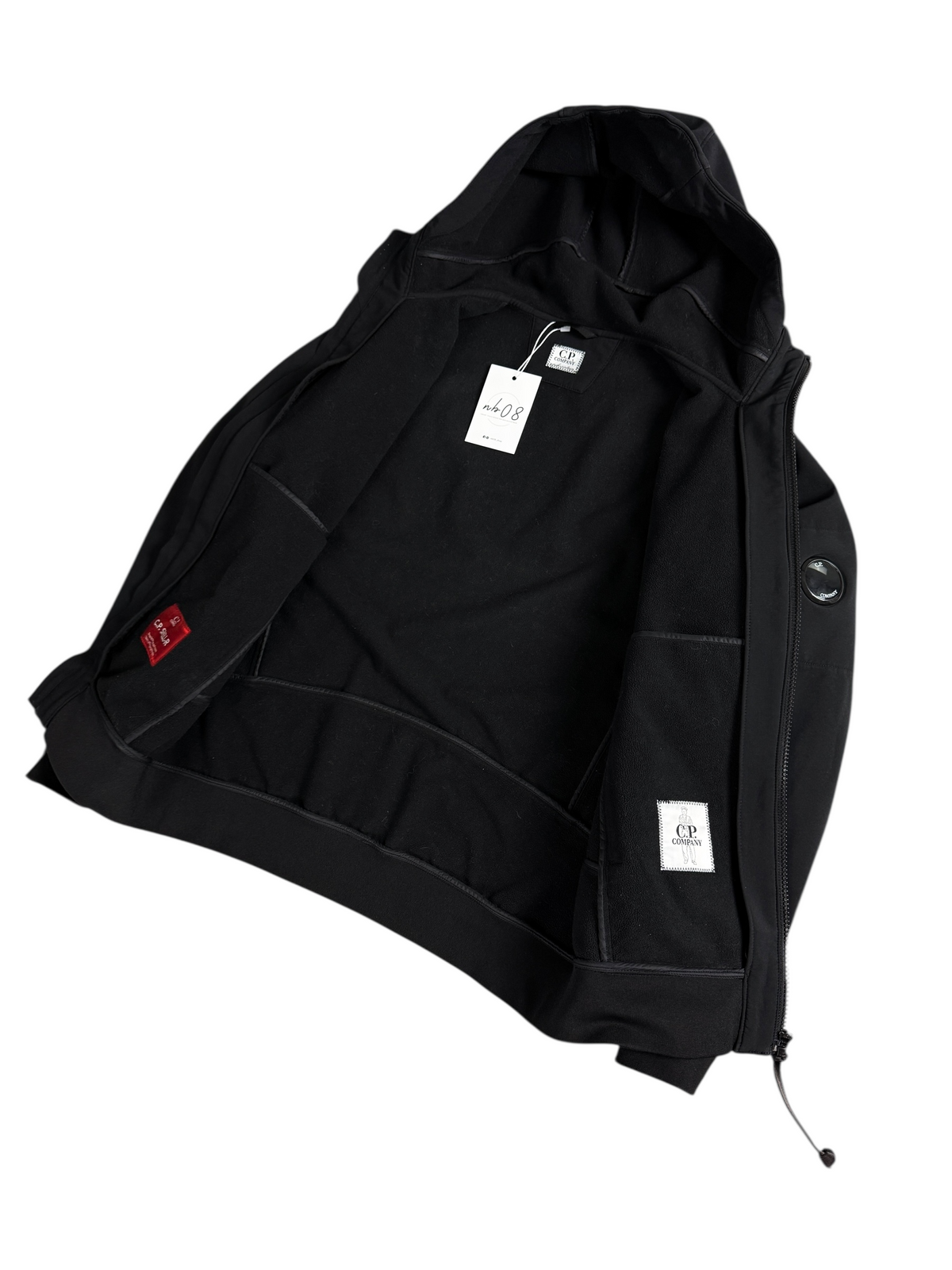 Veste C.P Company noir taille XS - Logo et étiquette