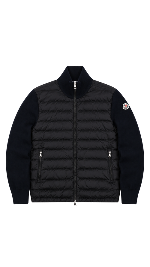 Cardigan Zippé Moncler Hybride - Noir - Taille L