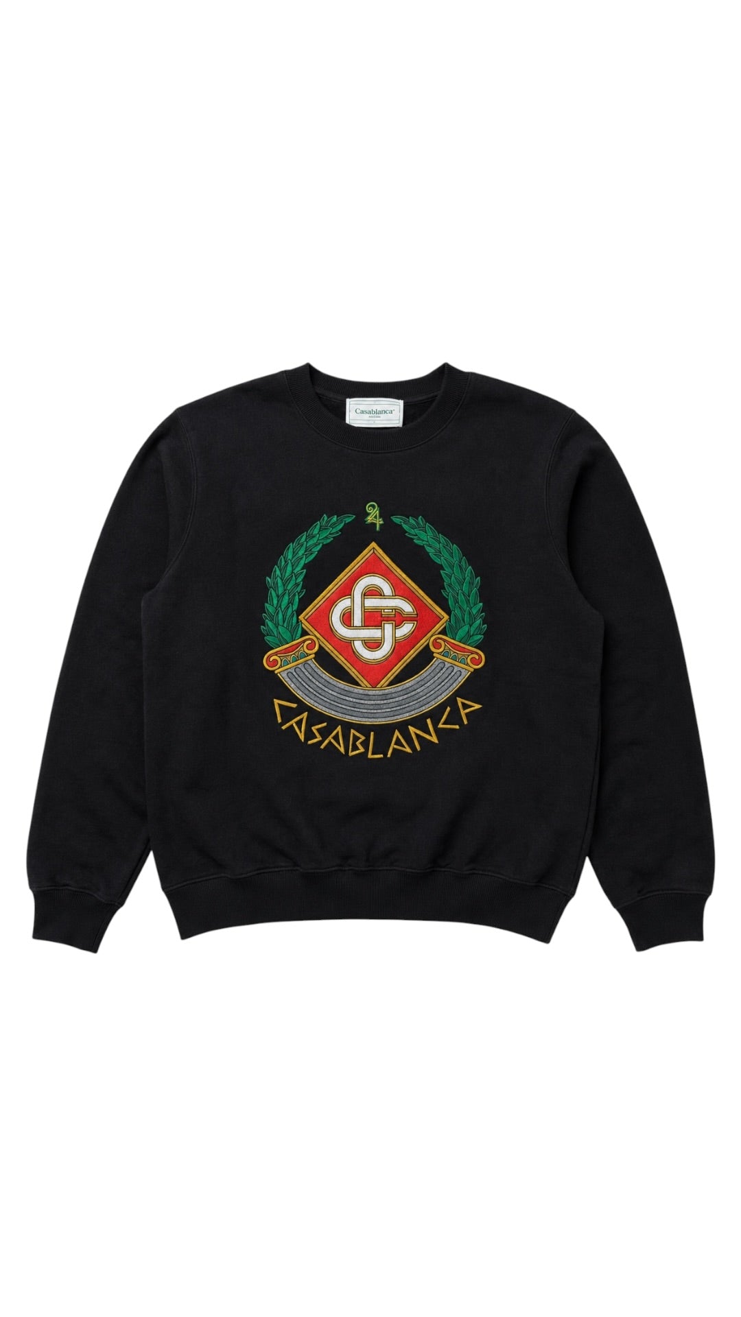 Pull Crewneck Casablanca noir, seconde main authentifiée NB08 — vue 1