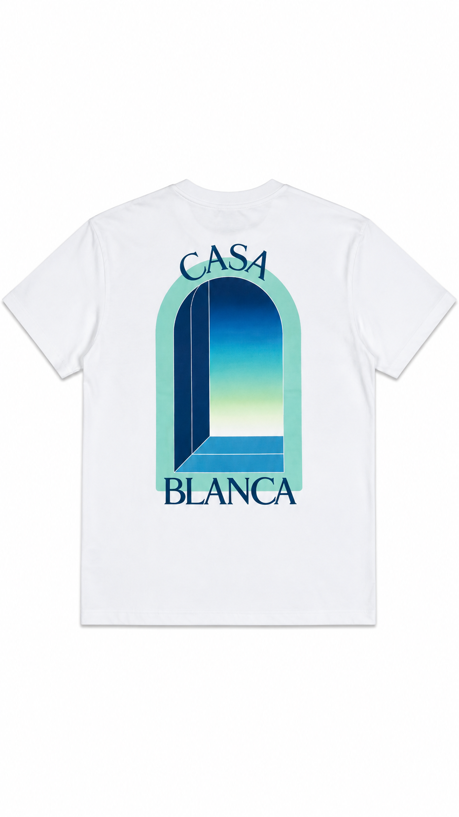 T-shirt Casablanca Classic coton bio blanc neuf - vue 2/4