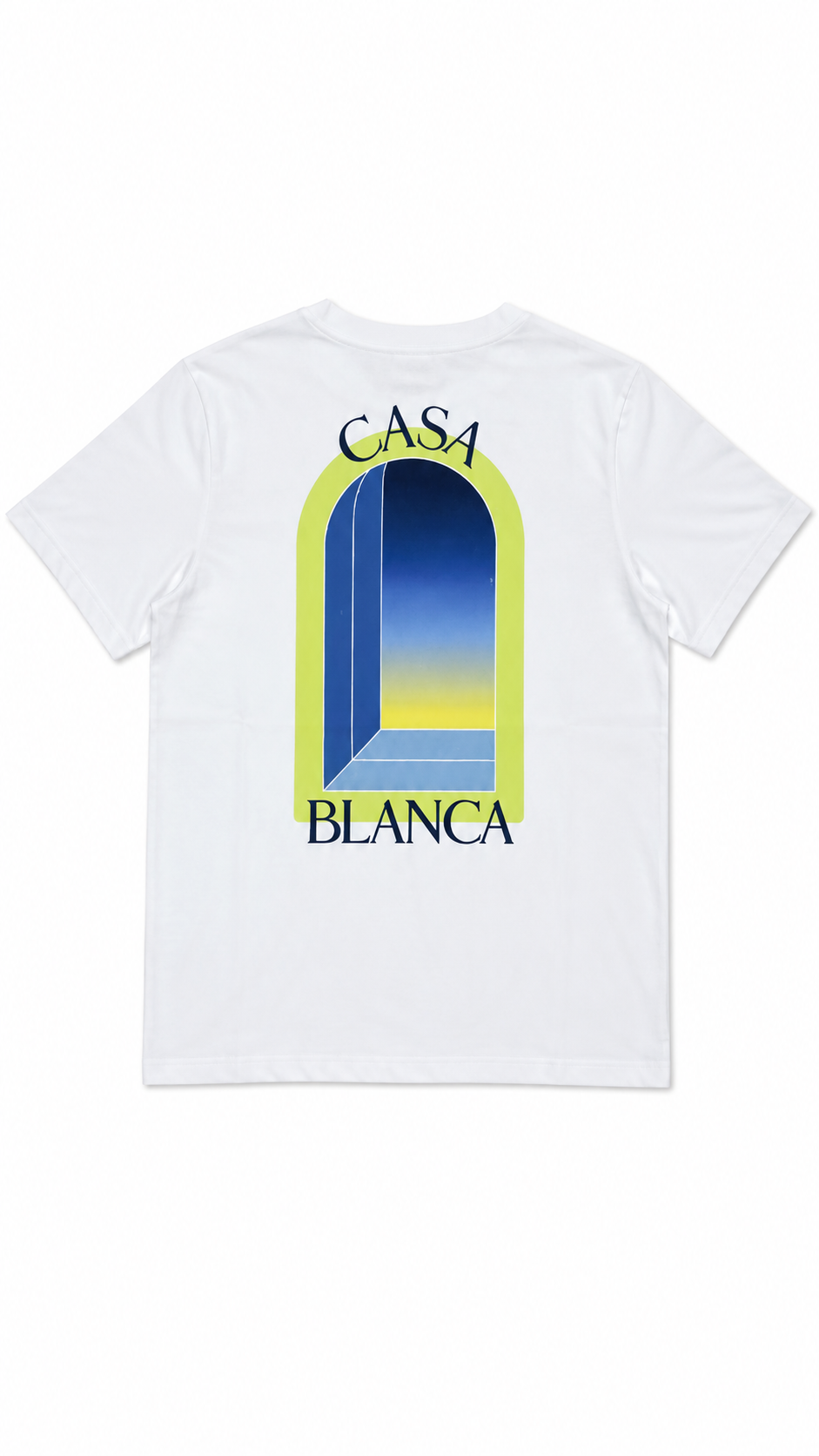 T-shirt Limearches Casablanca blanc neuf, grande arche sérigraphiée au dos — vue 2