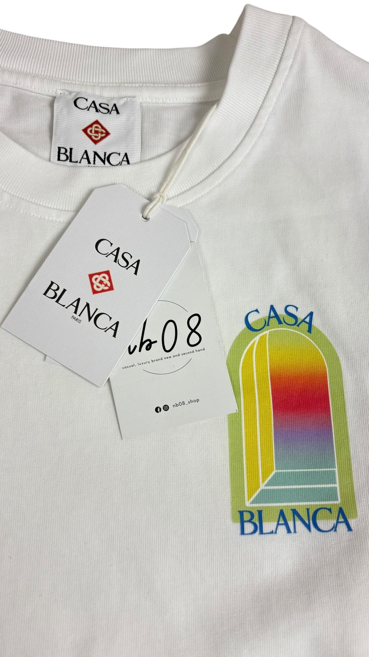 Tee-shirt Casablanca L'arche blanc taille S - vue 3